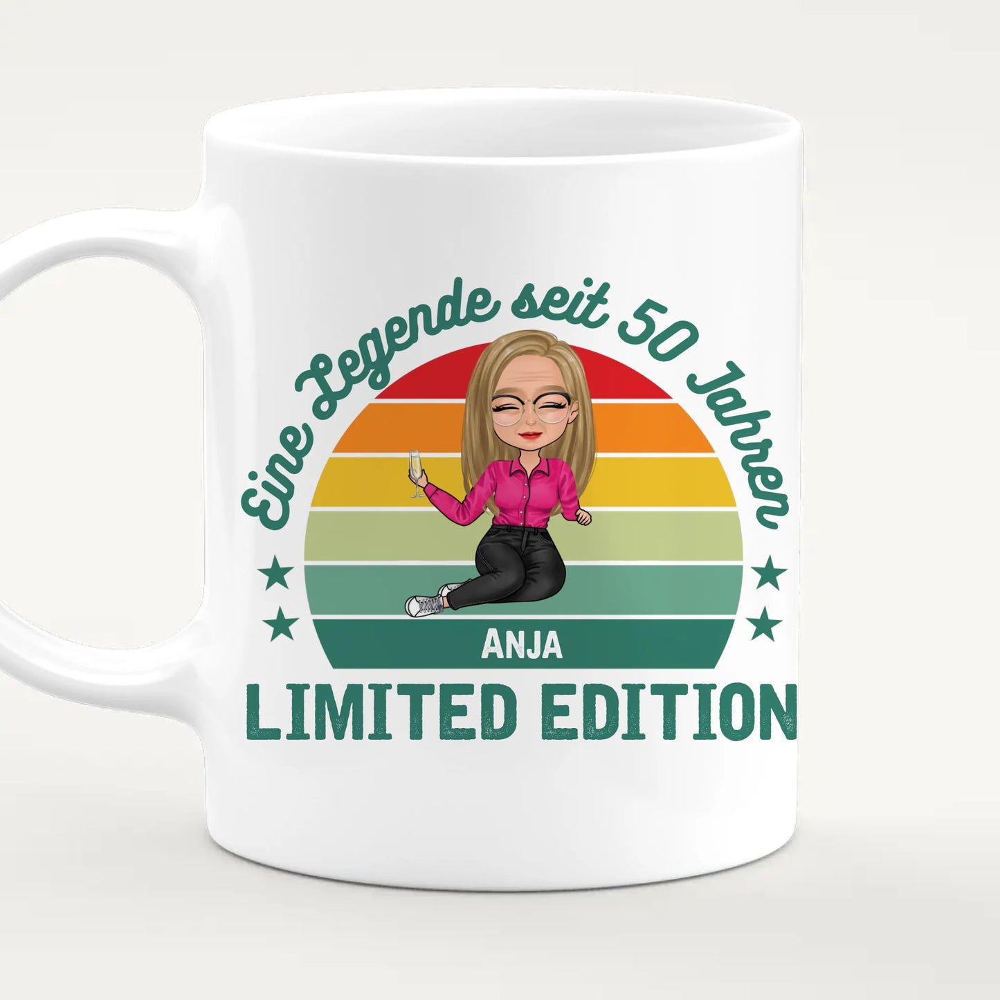 Personalisierte Tasse - Eine Legende seit X Jahren - Oma / Mama Legende