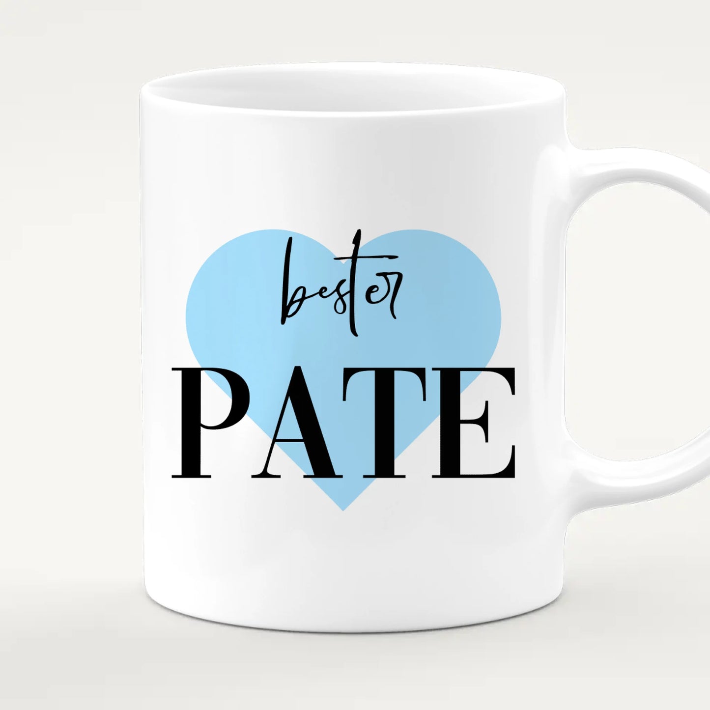 Personalisierte Tasse - Bester Pate (2 Kinder + 1 Mann)