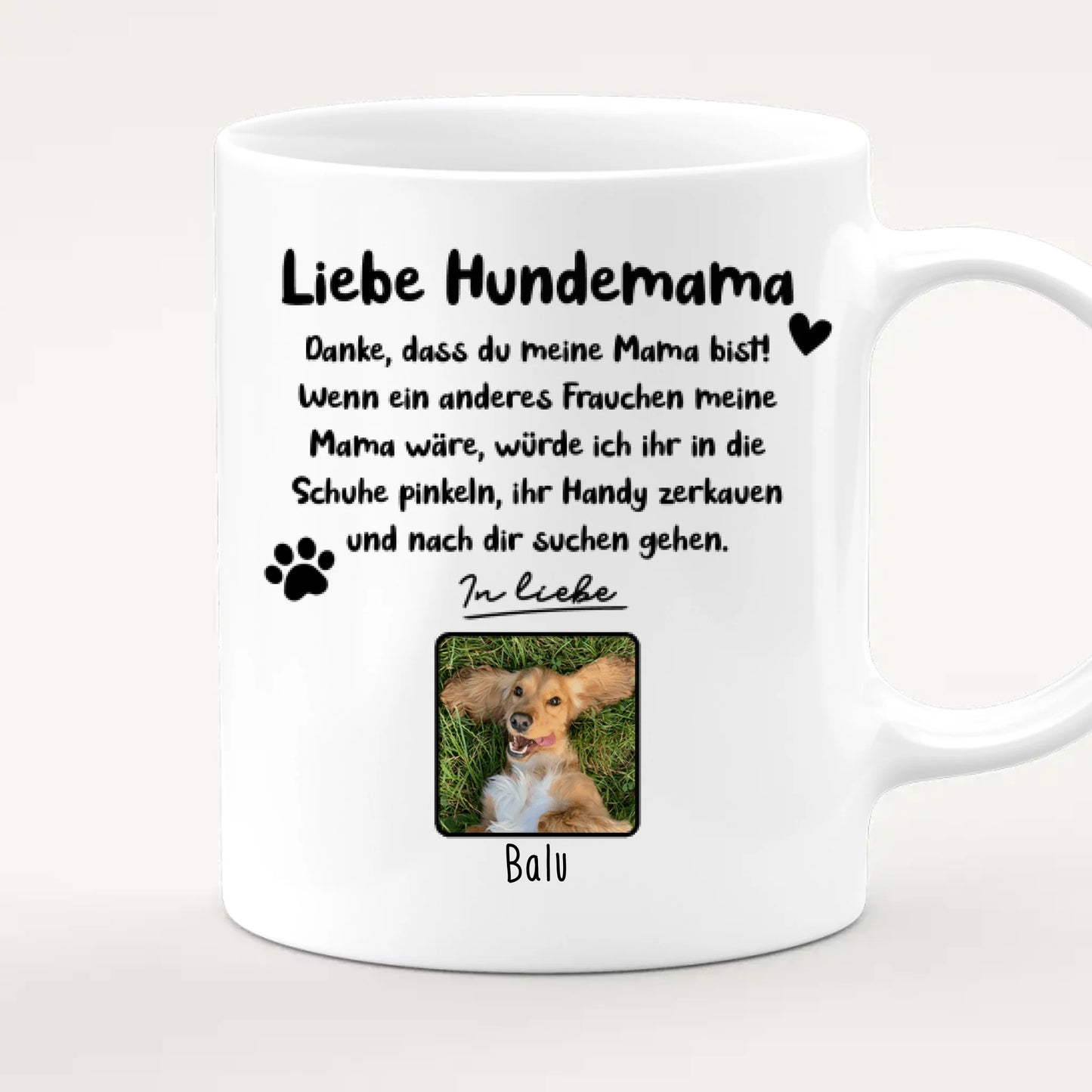 Personalisierte Tasse - Hundemama/Hundepapa (1-6 Hunde)