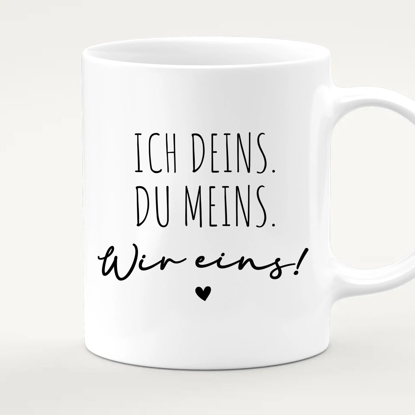 Personalisierte Tasse - Bild und Spruch - Paar-Tasse