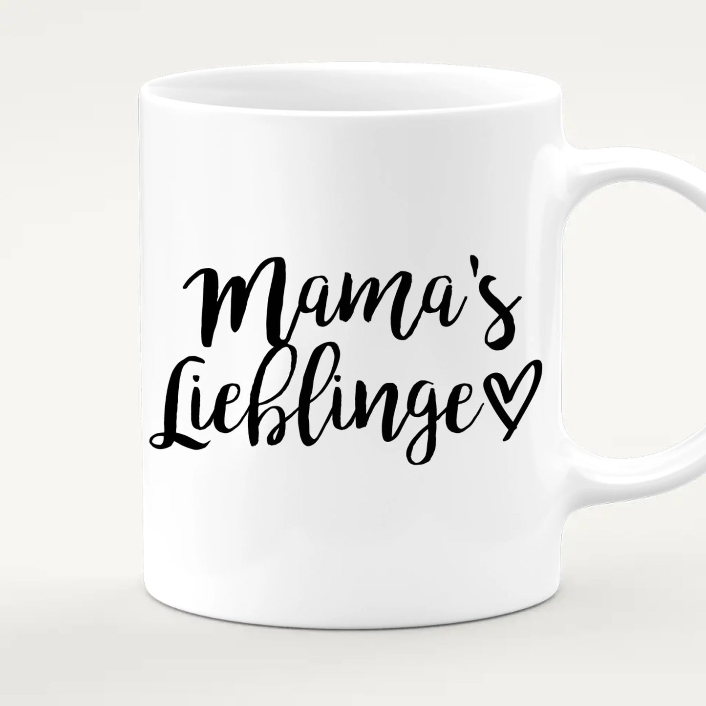 Personalisierte Tasse mit 2 Babys (stehend)