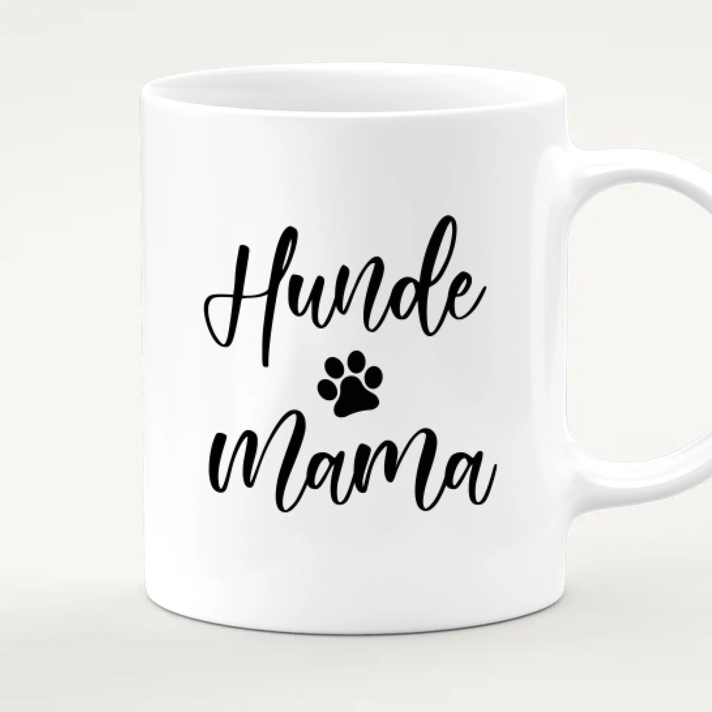 Personalisierte Tasse - 1 Frau + 1 Hund