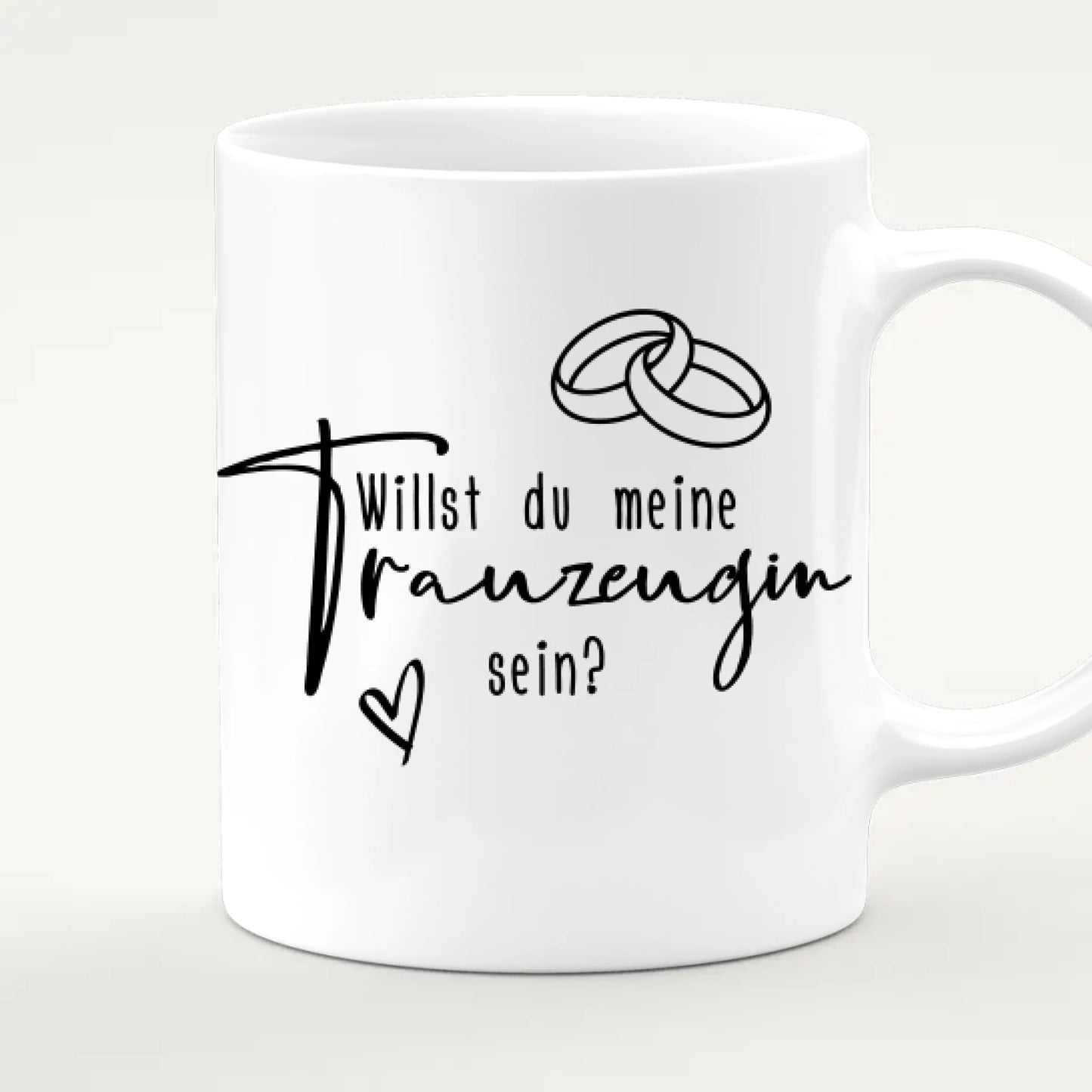 Personalisierte Tasse mit Trauzeugin und Braut - Hochzeitsgeschenk - Trauzeugin Geschenk