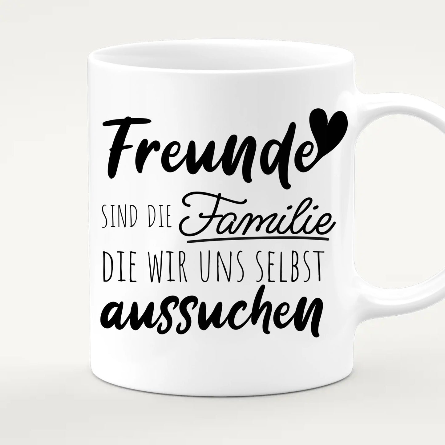 Personalisierte Tasse - Beste Freundinnen mit Jacken (5 Freundinnen)