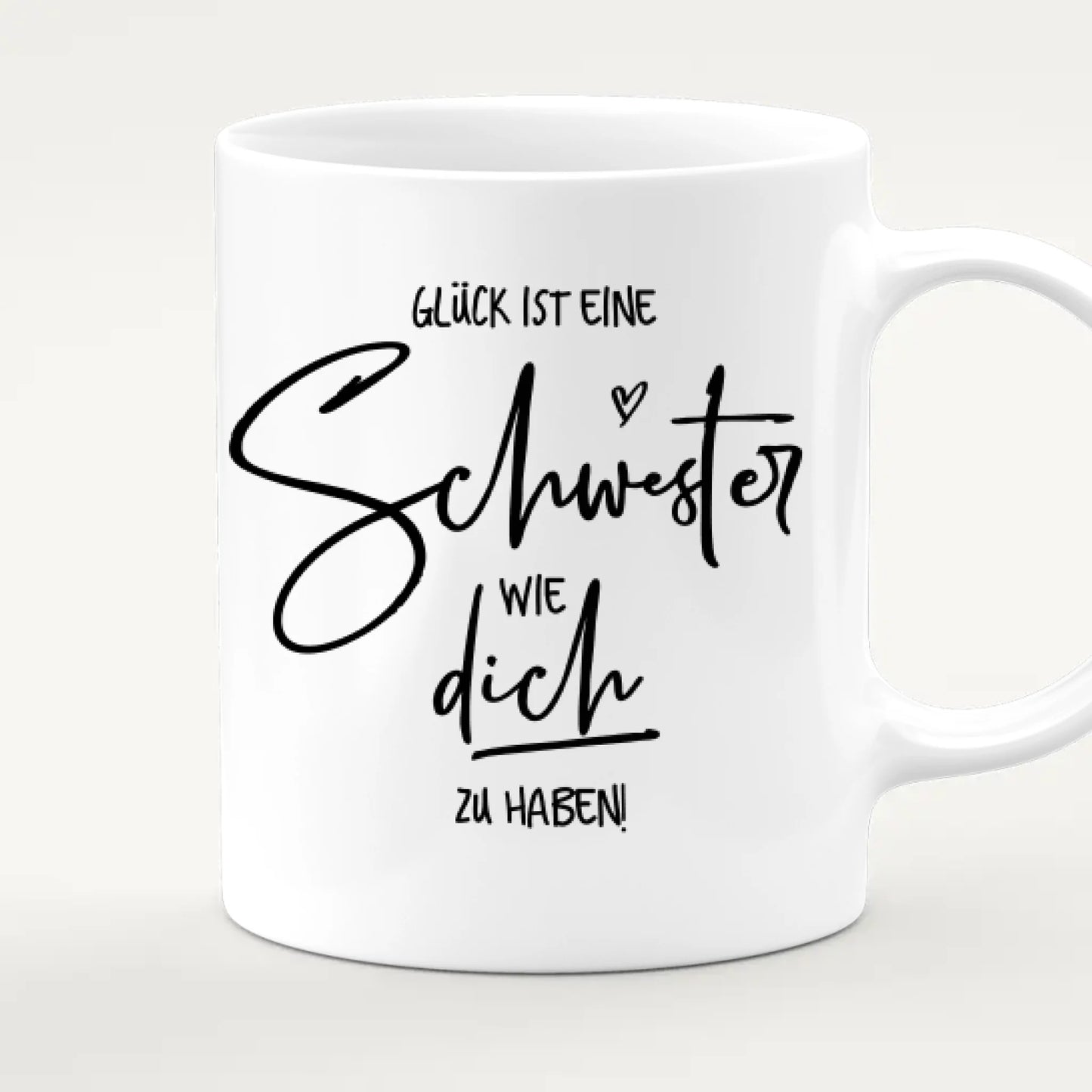 Personalisierte Beste Schwestern Tasse mit Jacke