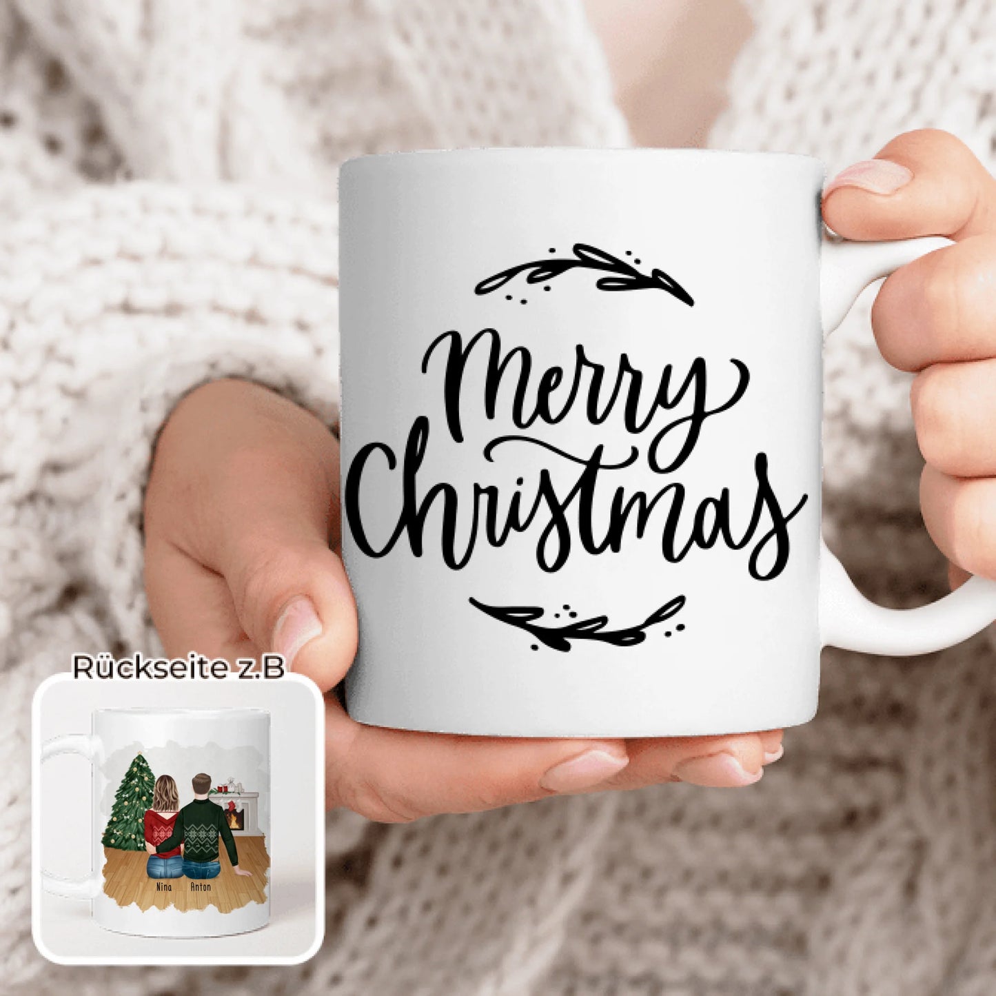 Personalisierte Tasse für Pärchen - Weihnachtstasse