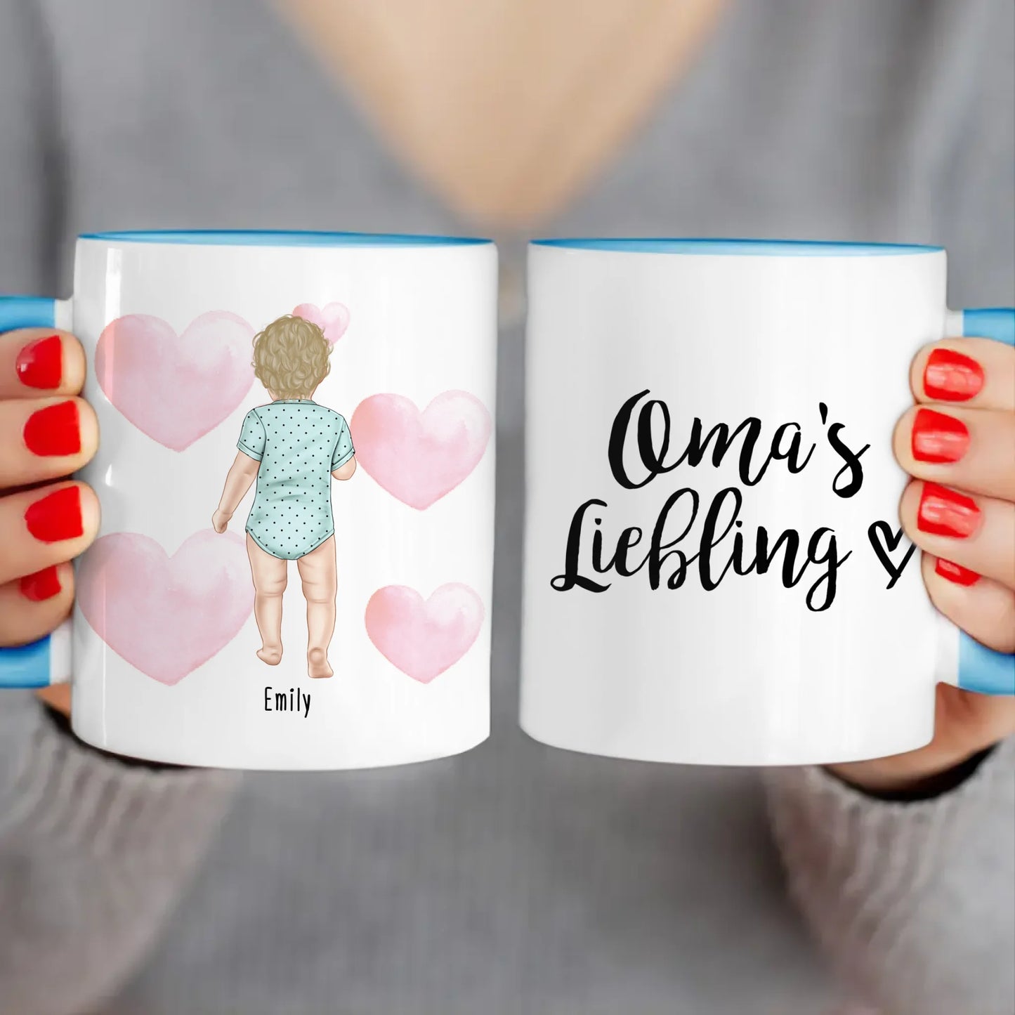 Personalisierte Tasse mit 1 Baby (stehend)