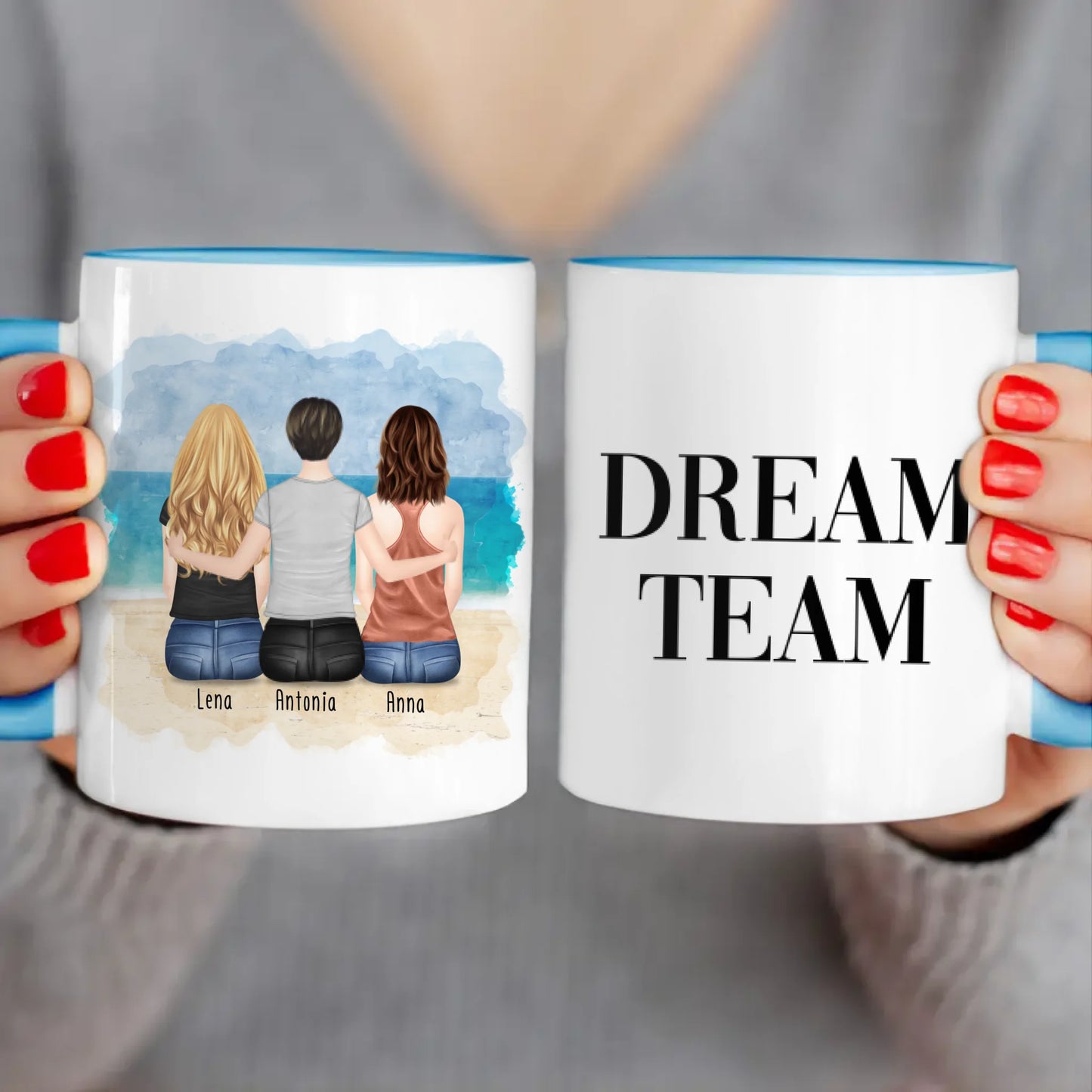 Personalisierte Tasse für Schwestern (3 Schwestern)