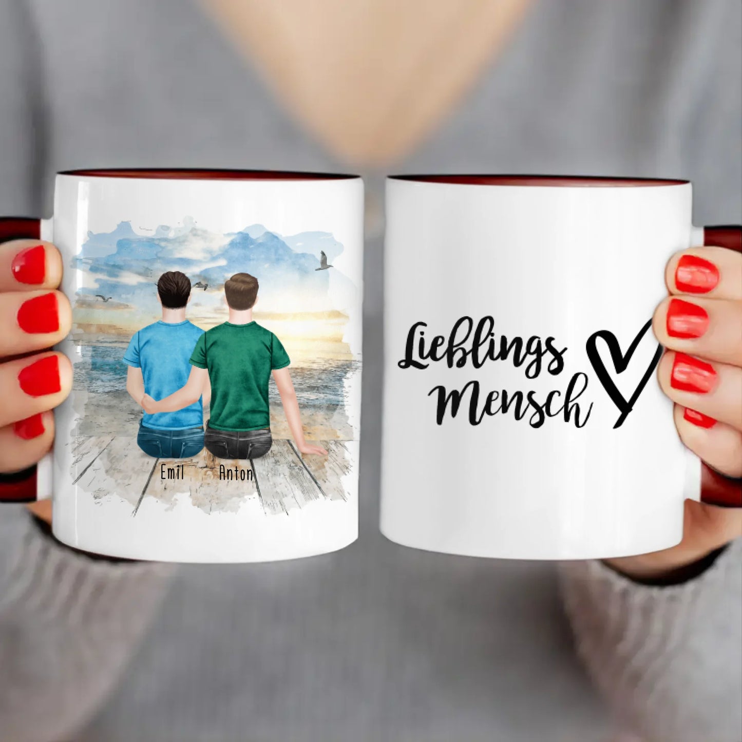 Personalisierte Tasse für schwules Pärchen / Paar - Gleichgeschlechtlich