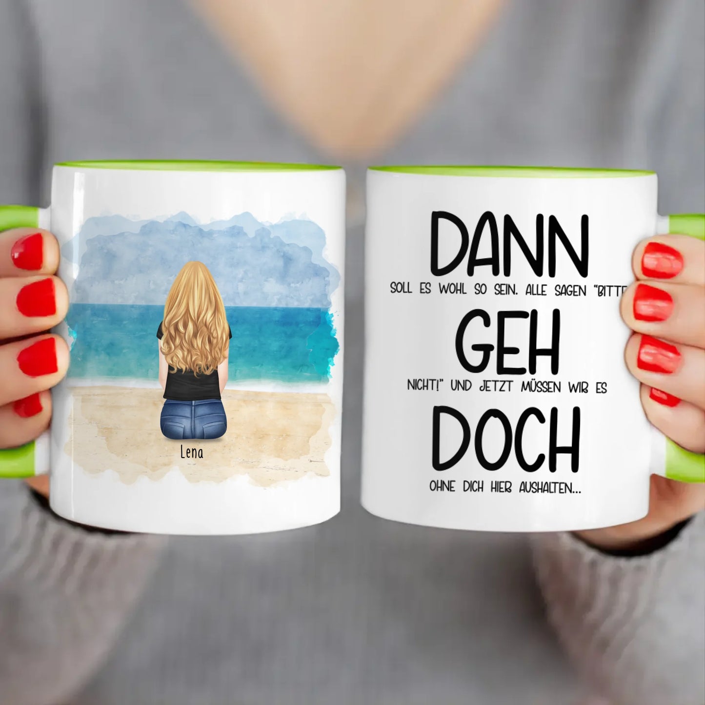 Personalisierte Tasse Kollegen (1 Frau) - Abschiedsgeschenk