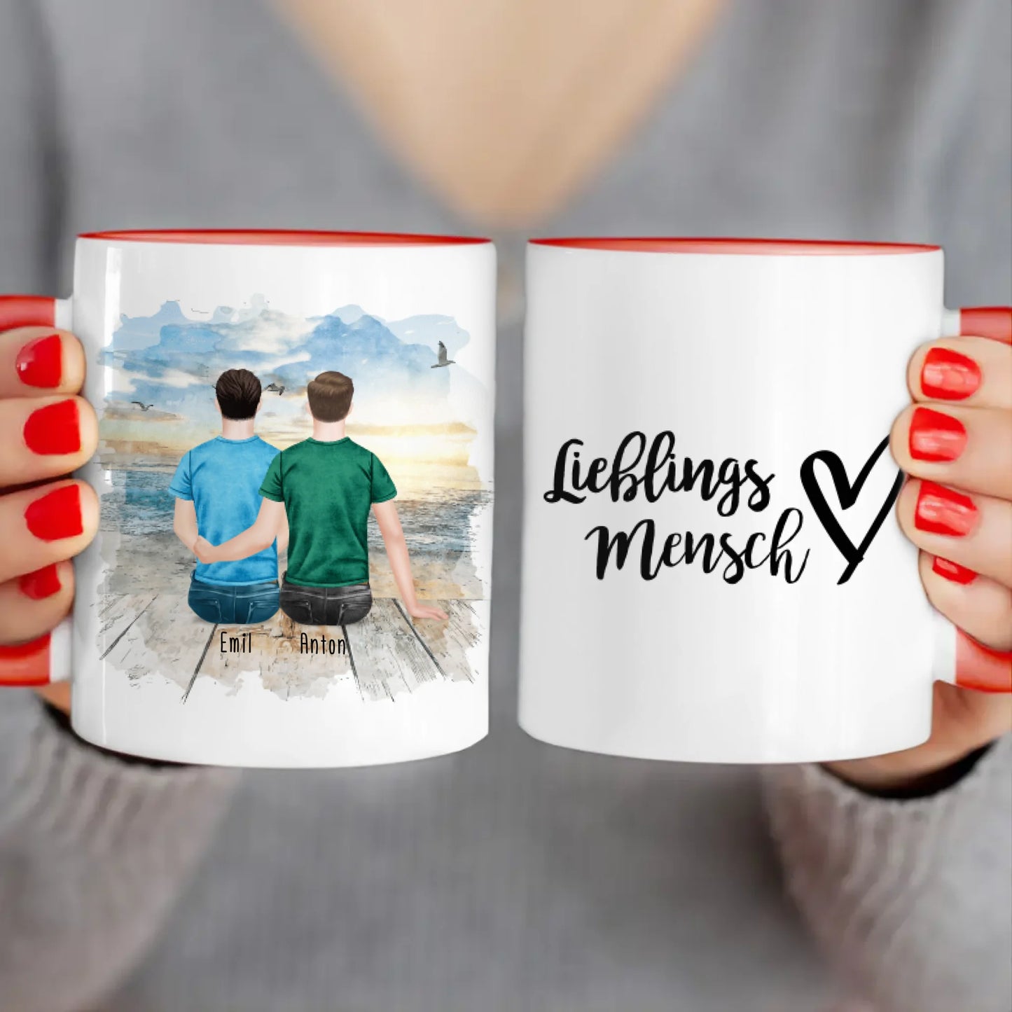 Personalisierte Tasse für schwules Pärchen / Paar - Gleichgeschlechtlich