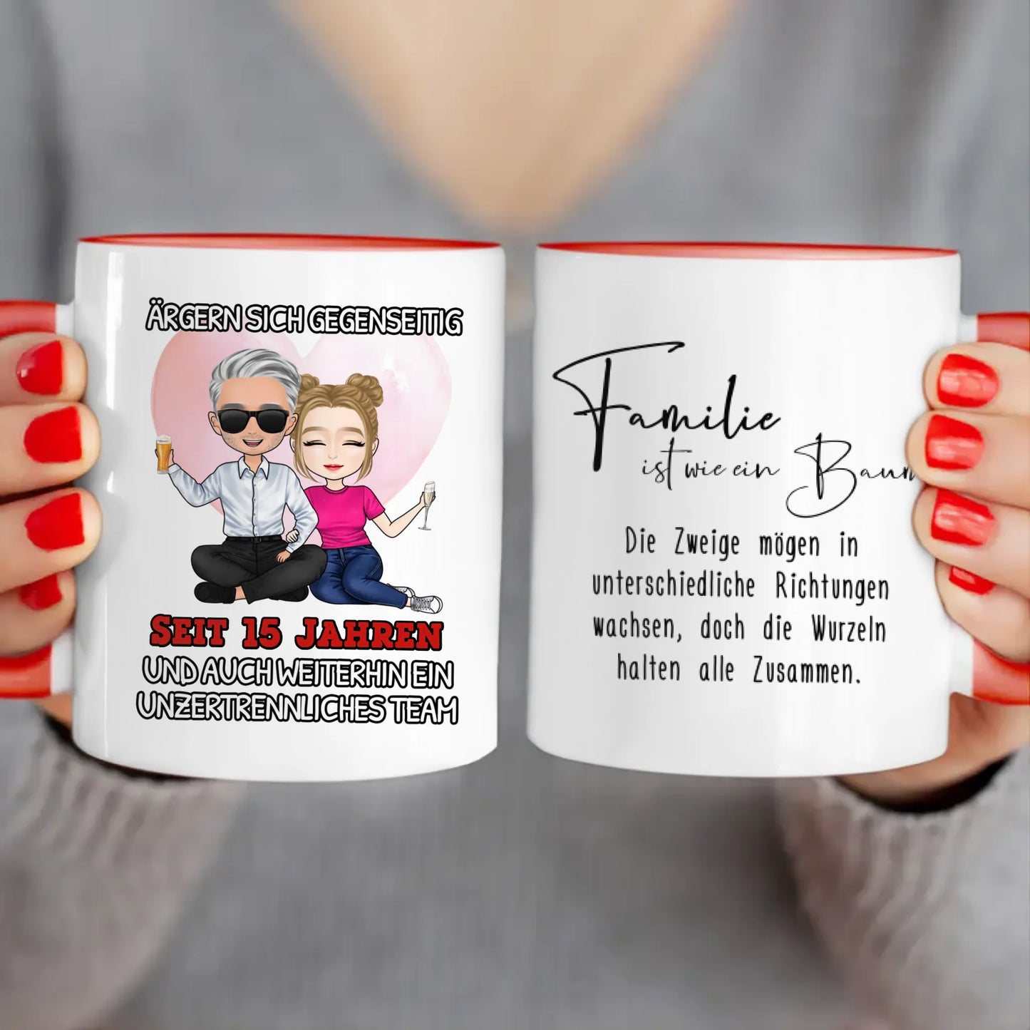 Personalisierte Tasse - Ärgern sich gegenseitig seit Jahren... Paar Tasse