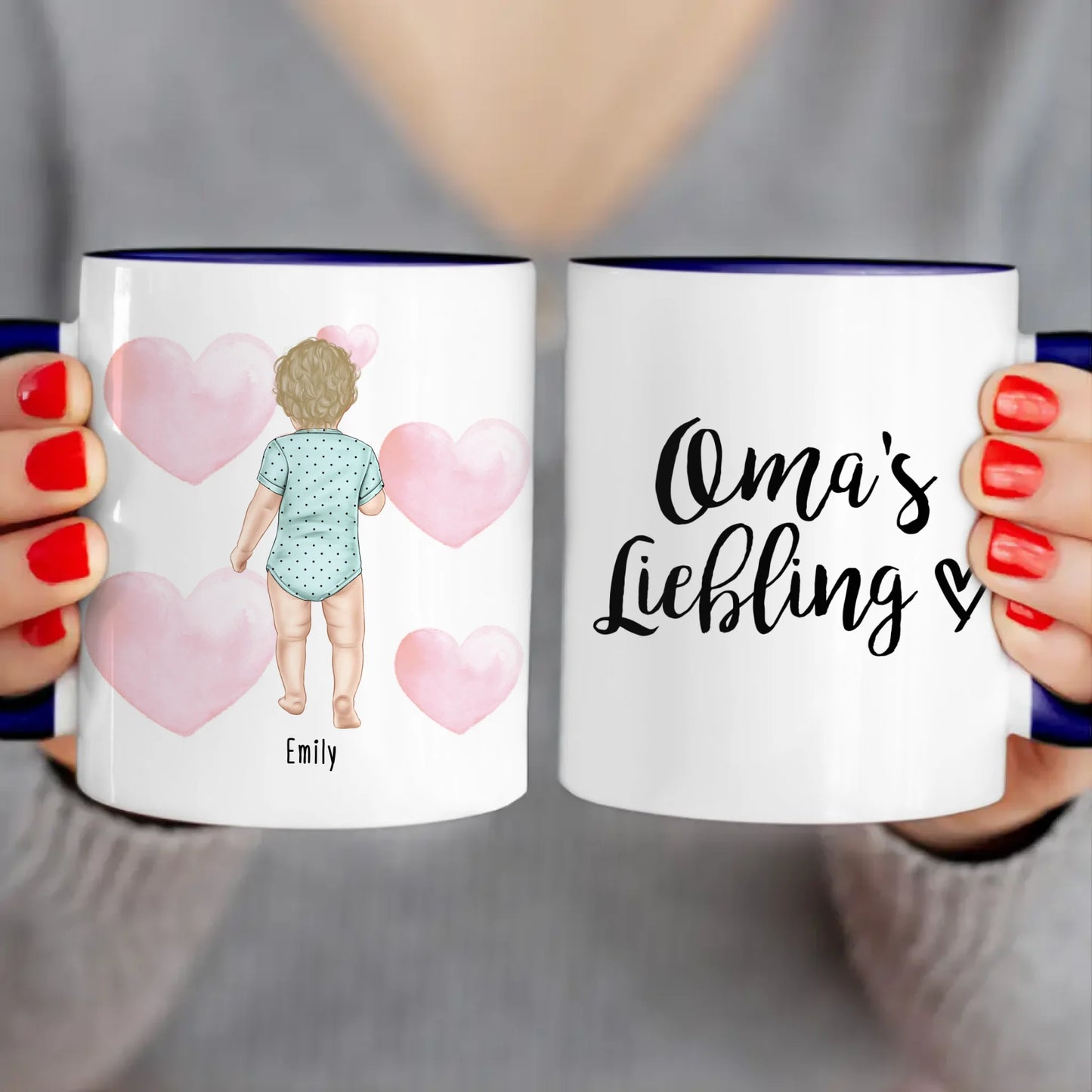 Personalisierte Tasse mit 1 Baby (stehend)