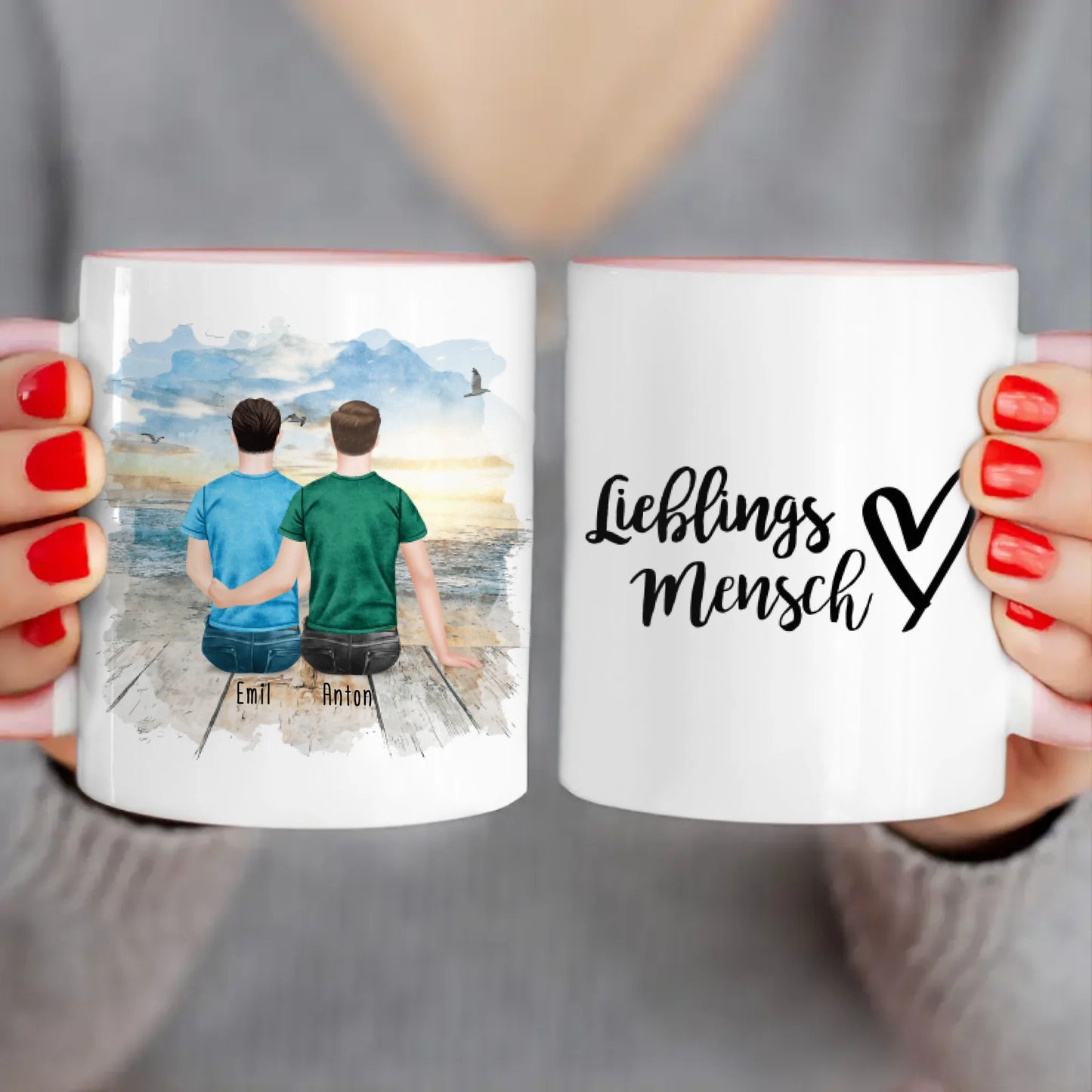 Personalisierte Tasse für schwules Pärchen / Paar - Gleichgeschlechtlich