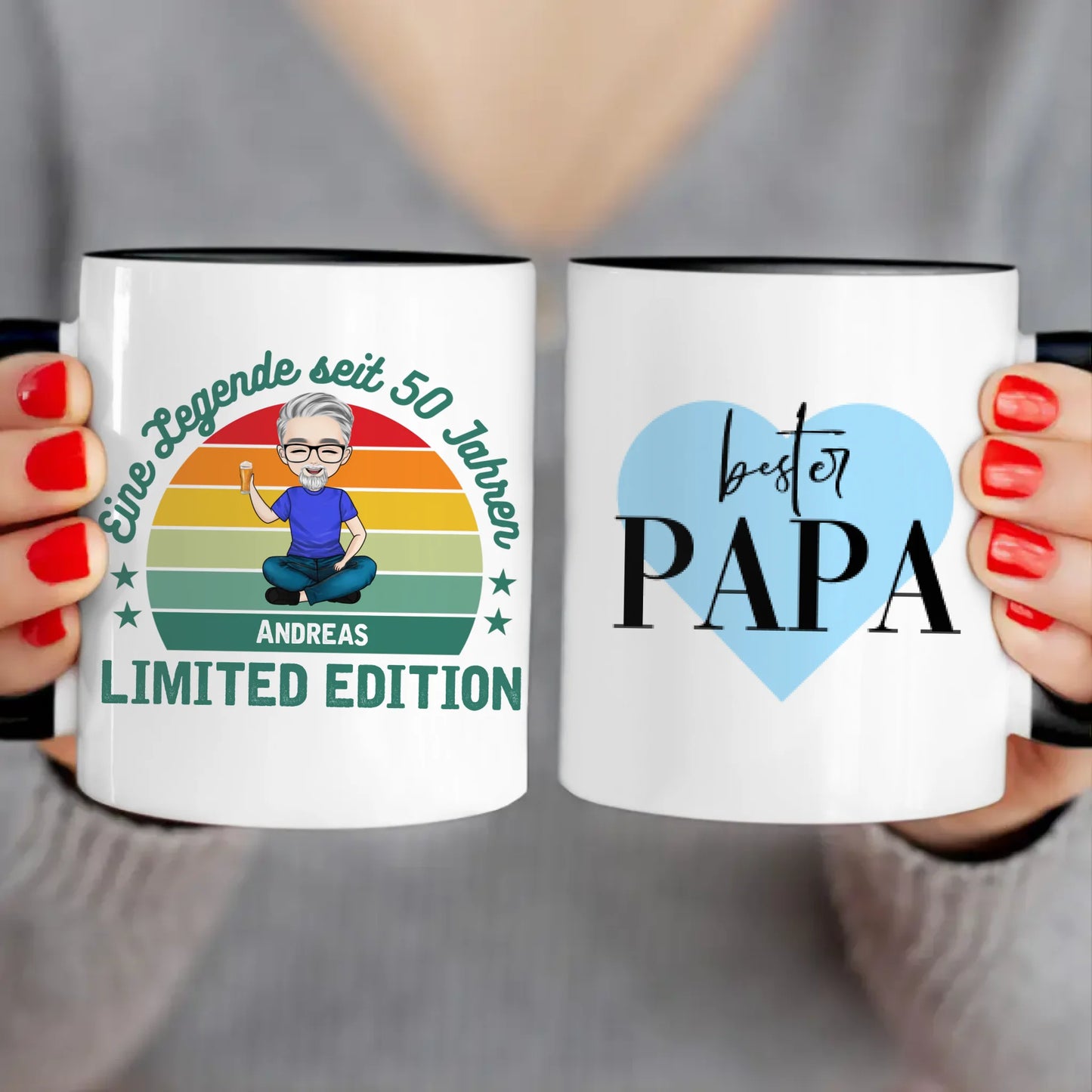 Personalisierte Tasse - Eine Legende seit X Jahren - Opa / Papa Legende