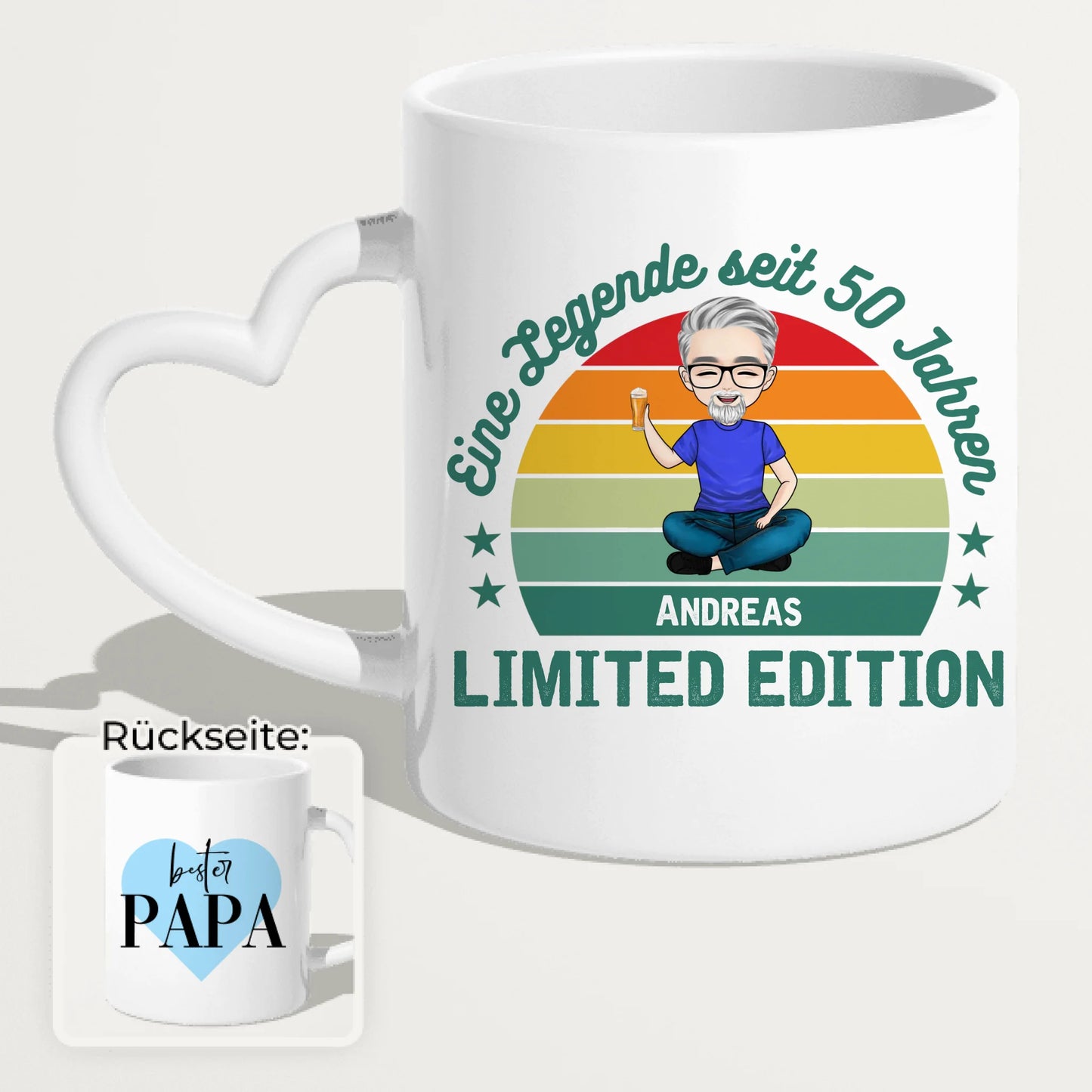 Personalisierte Tasse - Eine Legende seit X Jahren - Opa / Papa Legende