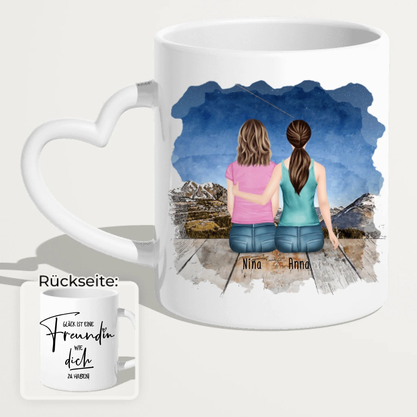 Personalisierte Tasse für lesbisches Pärchen / Paar - Gleichgeschlechtlich