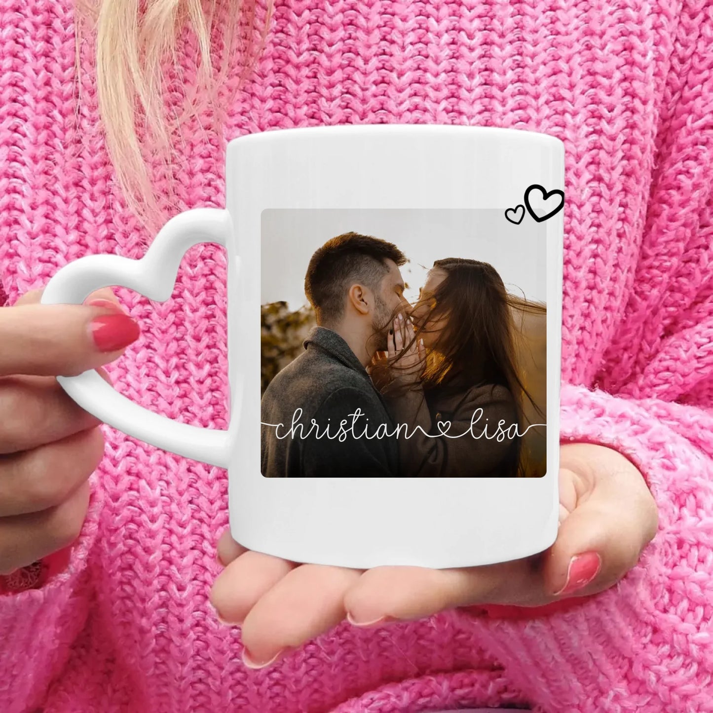 Personalisierte Tasse - Bild und Spruch - Paar-Tasse