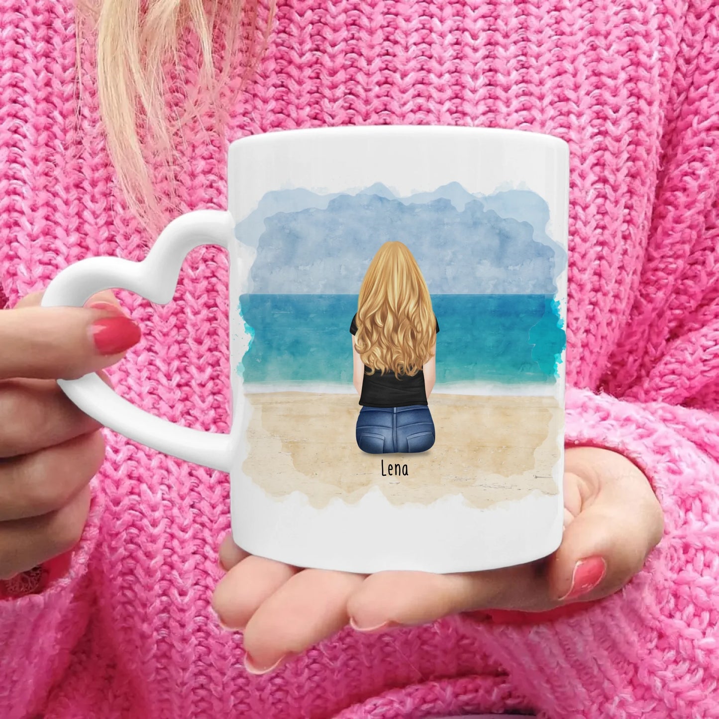 Personalisierte Tasse Kollegen (1 Frau) - Abschiedsgeschenk