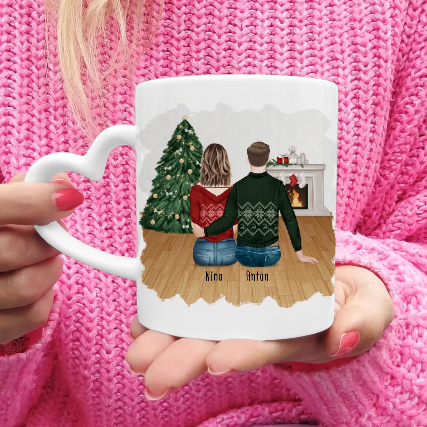 Personalisierte Tasse für Pärchen - Weihnachtstasse