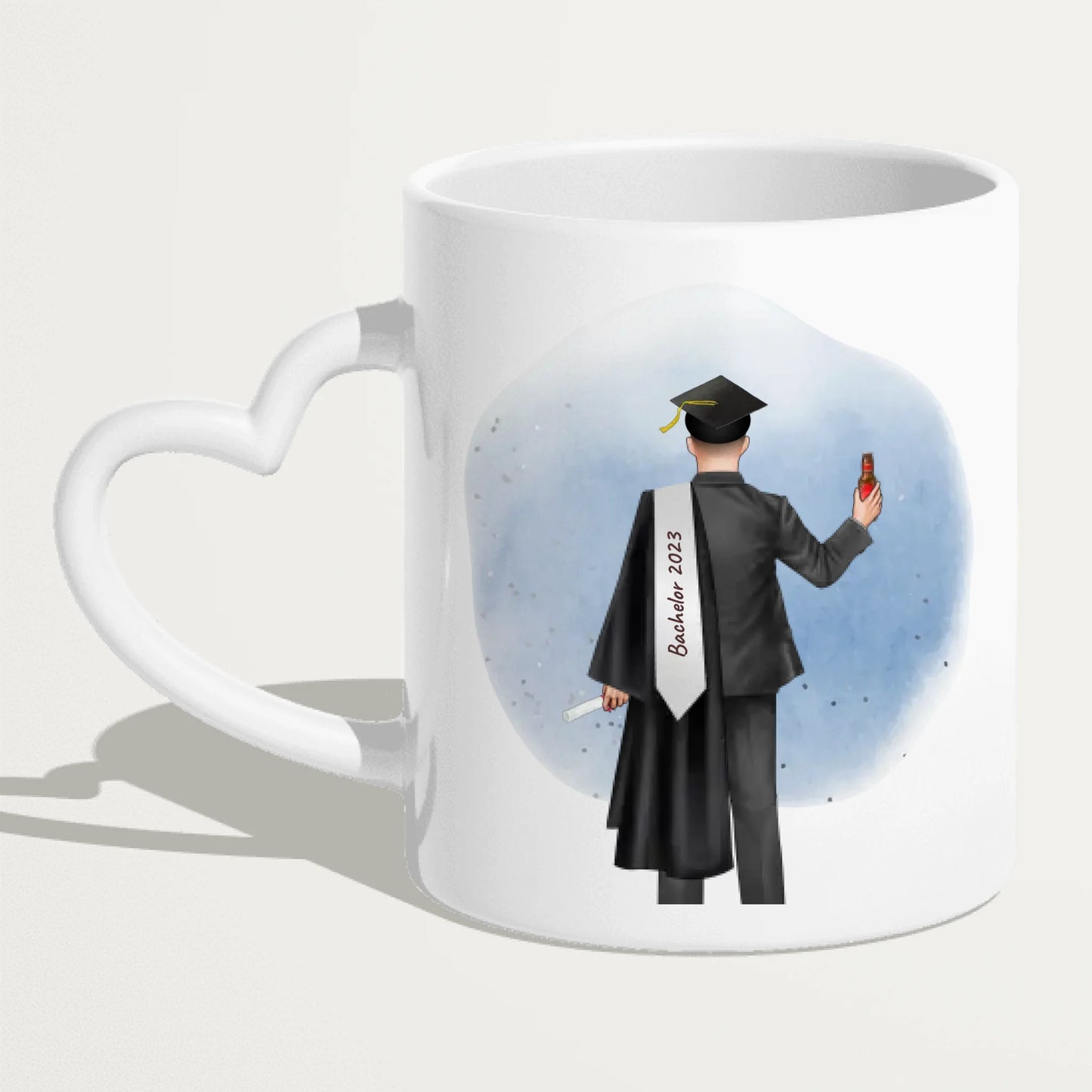 Personalisierte Tasse - Bachelor/Master/Abi/Schulabschluss Geschenk (1 Mann)