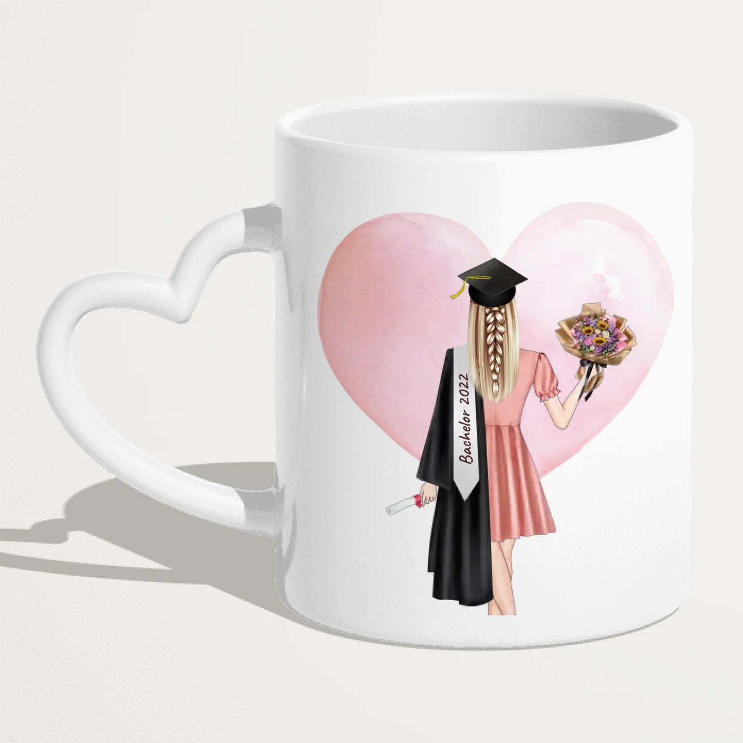 Personalisierte Tasse - Bachelor/Master/Abi/Schulabschluss Geschenk (1 Frau)