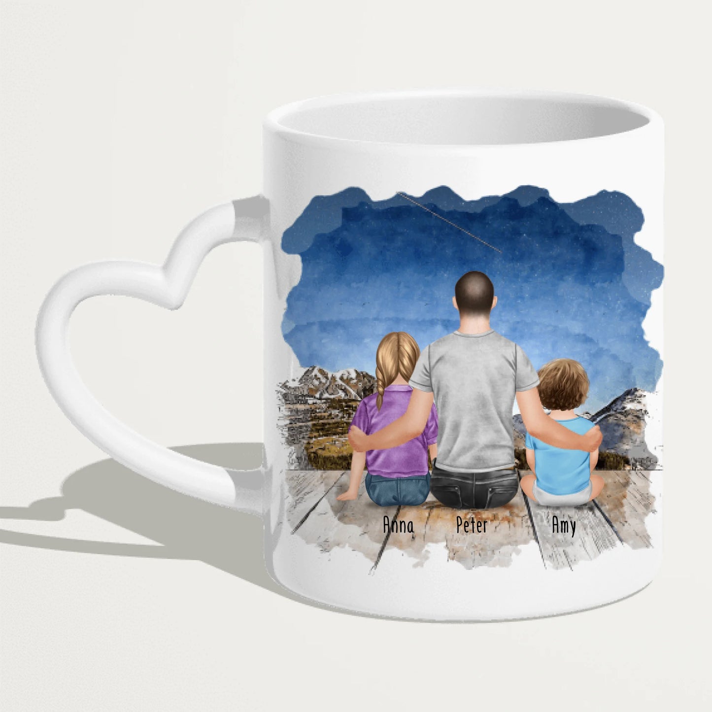 Personalisierte Tasse - 1 Kind + 1 Mann + 1 Baby - Bester Onkel