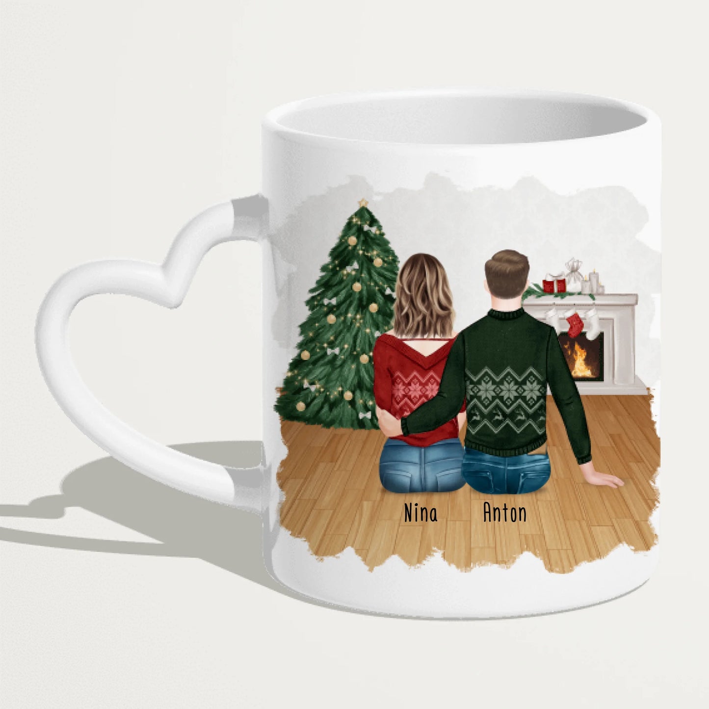 Personalisierte Tasse für Pärchen - Weihnachtstasse