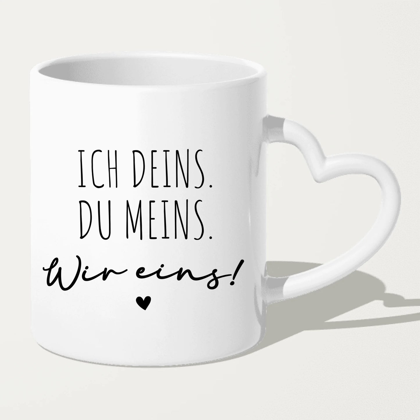 Personalisierte Tasse - Bild und Spruch - Paar-Tasse