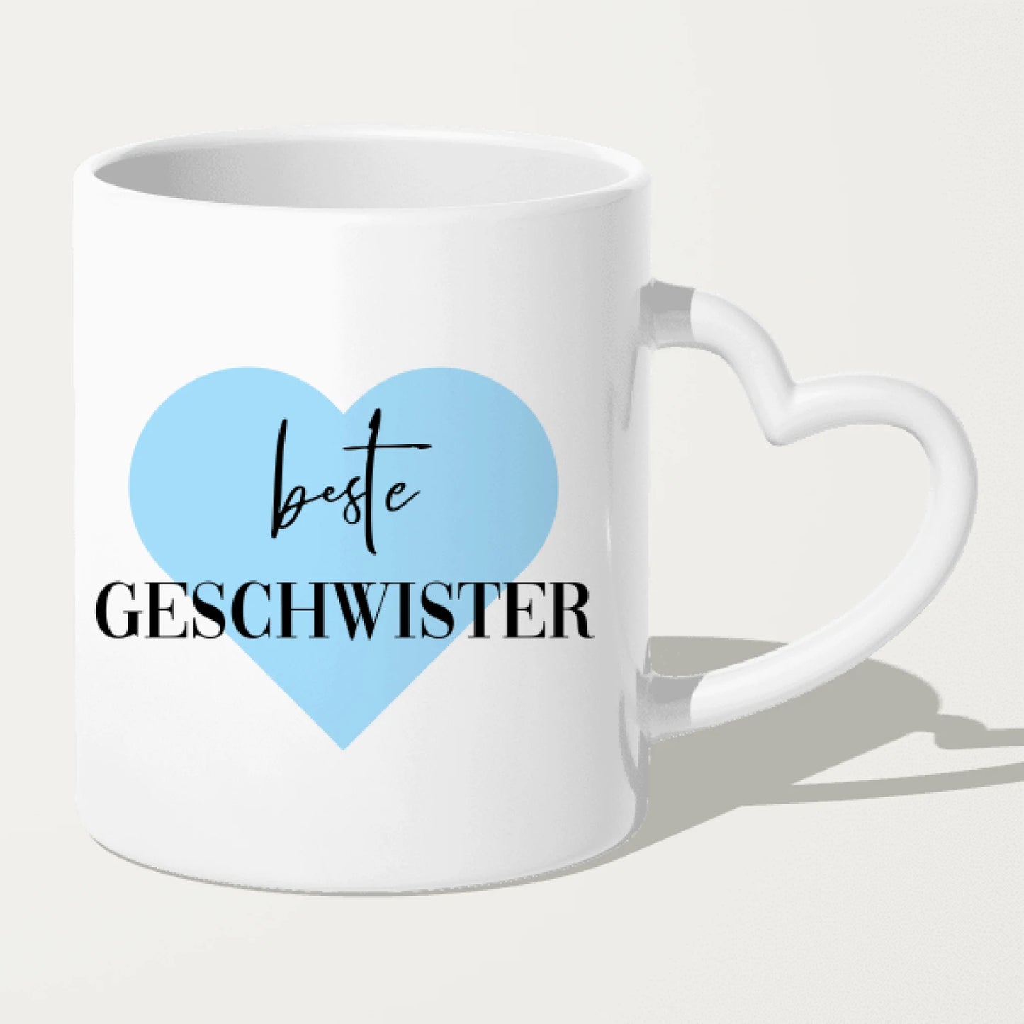 Personalisierte Tasse mit Bruder/Schwester (3 Schwestern + 2 Brüder) - Weihnachtstasse