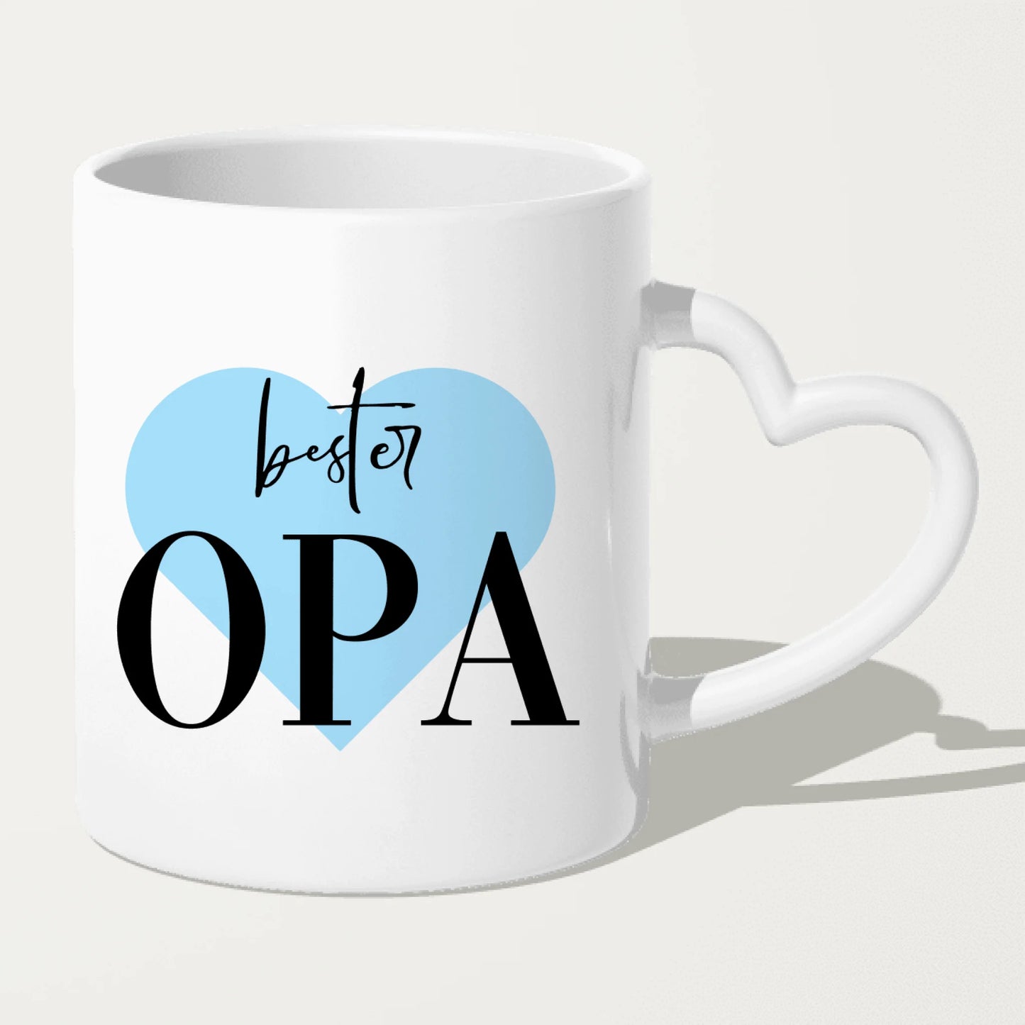 Personalisierte Tasse für Opa (1 Baby + 1 Kind + 1 Opa)