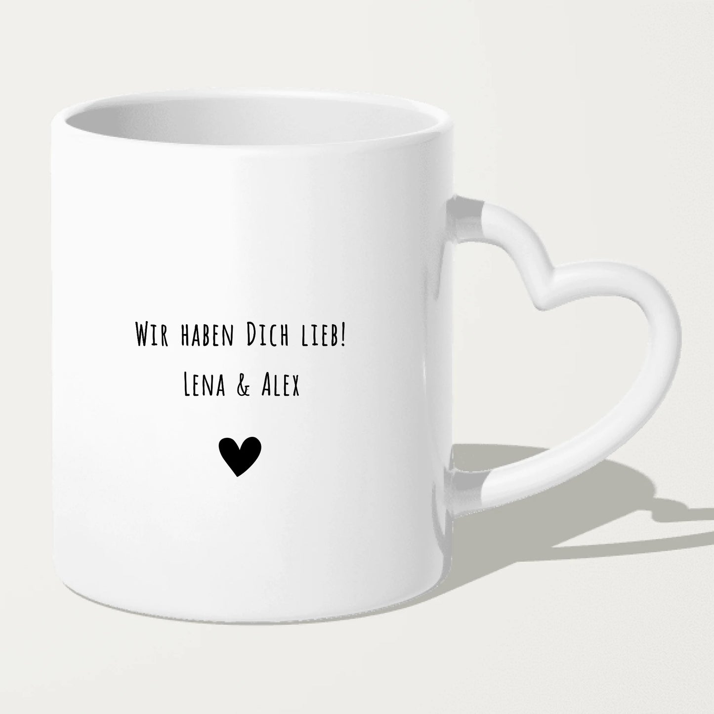 Personalisierte Tasse mit Papa Schriftzug und deinen Bildern