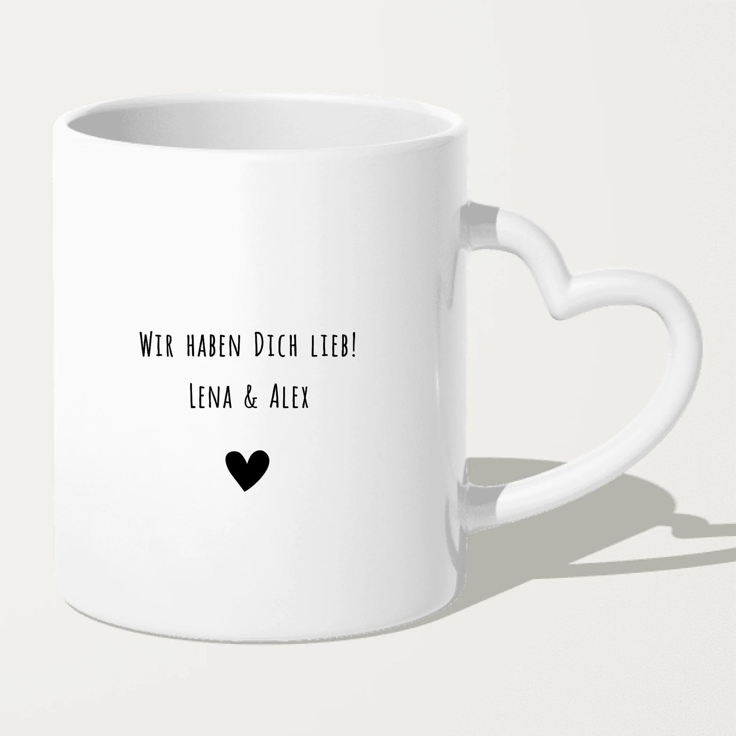 Personalisierte Tasse mit Mama Schriftzug und deinen Bildern