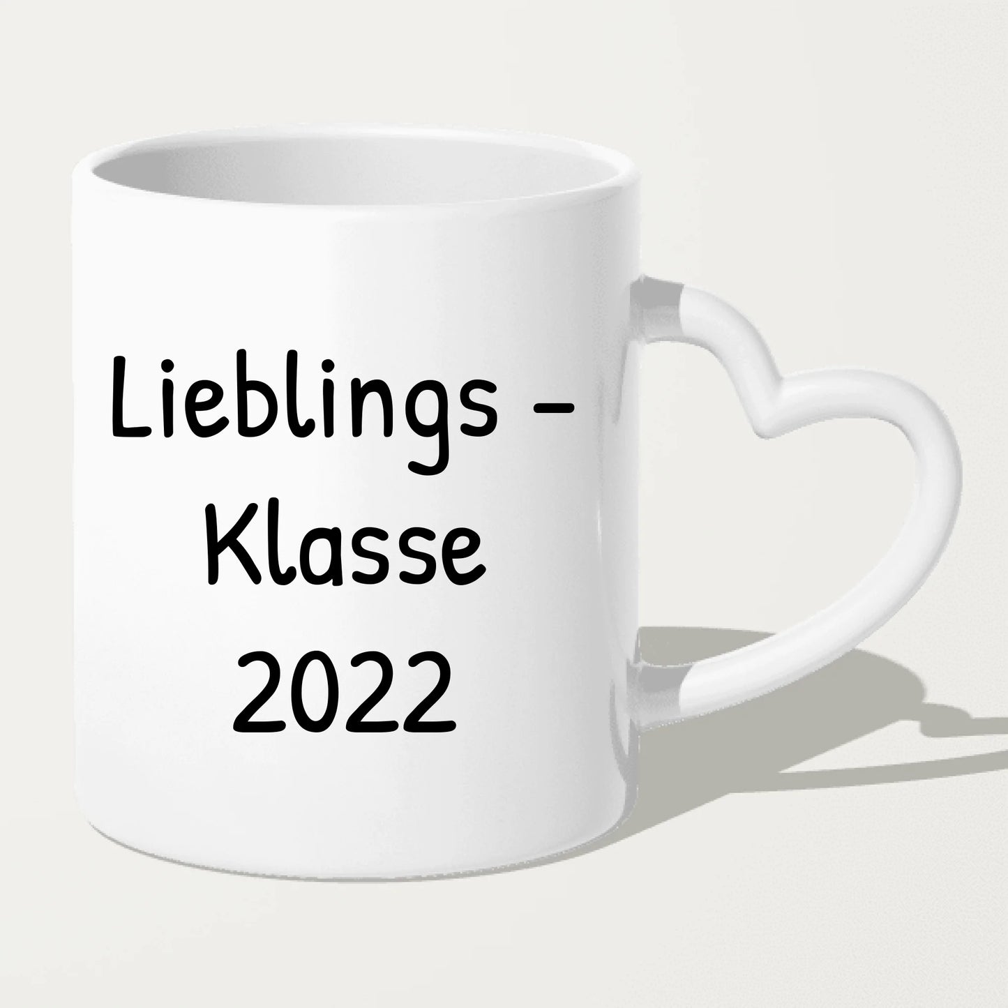 Personalisierte Tasse mit Lehrer/Lehrerin und Schulklasse (11-26 Schüler/Kinder)