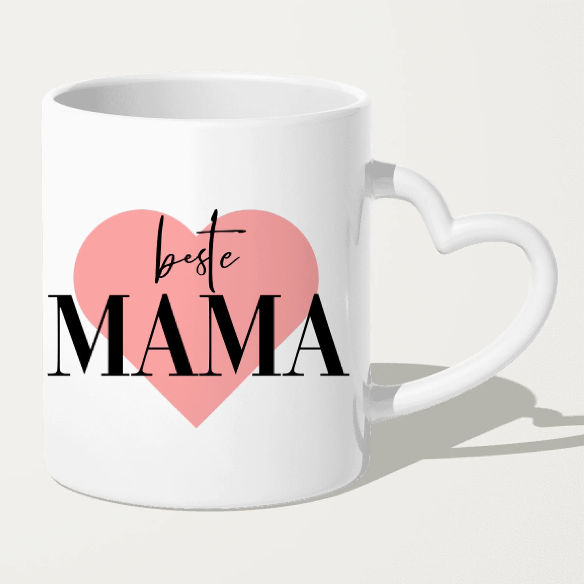 Personalisierte Tasse mit Mutter + 3 Kinder