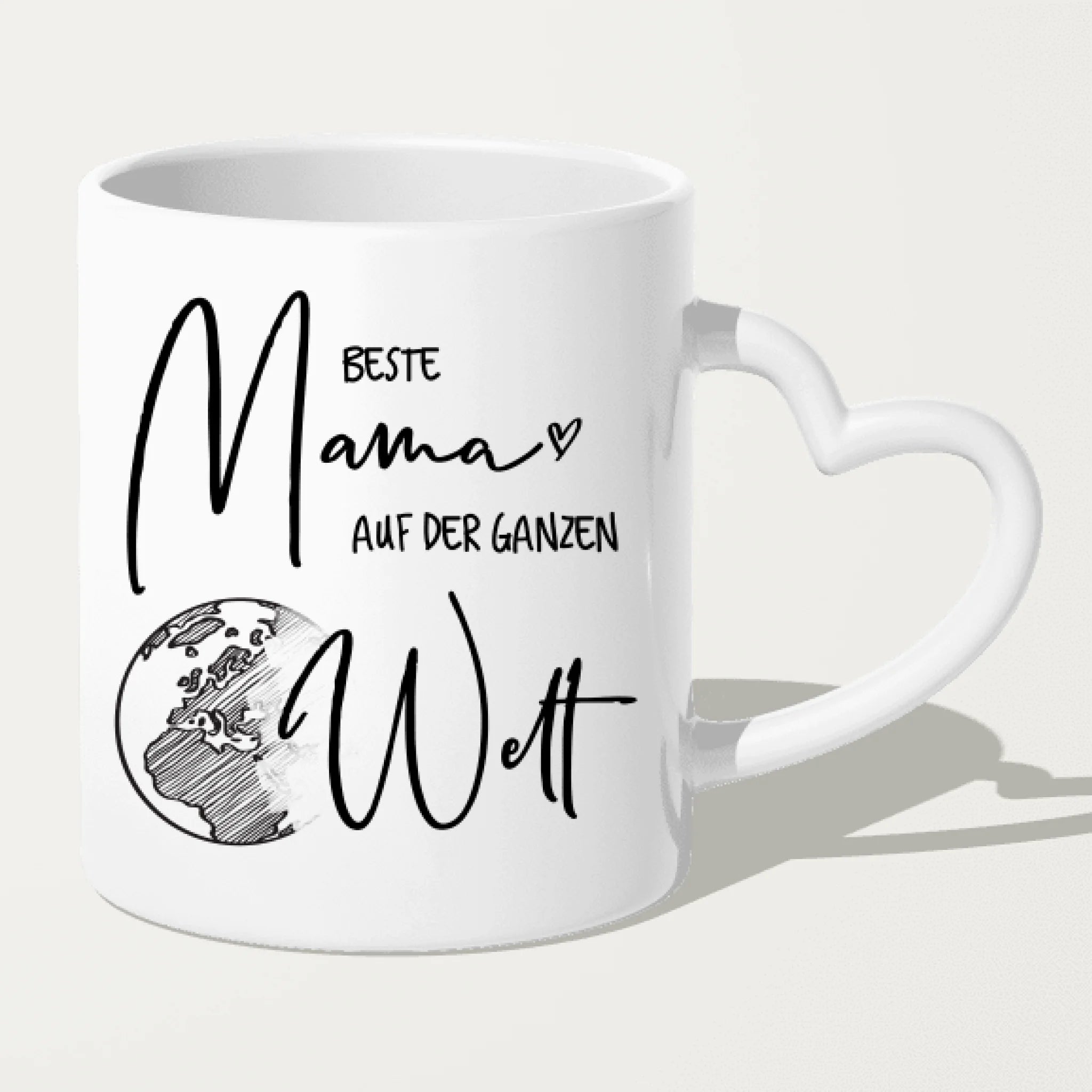 Personalisierte Tasse - Mutter + Tochter mit Jacken