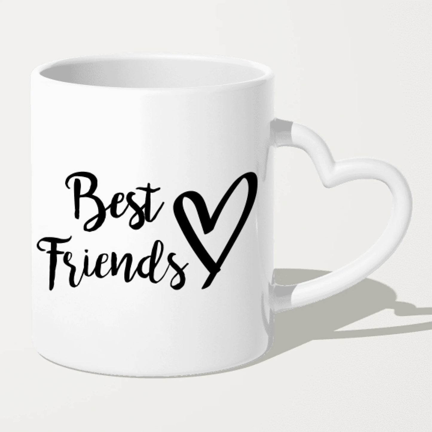 Personalisierte Tasse - Beste Freunde (4 Frauen + 1 Mann)