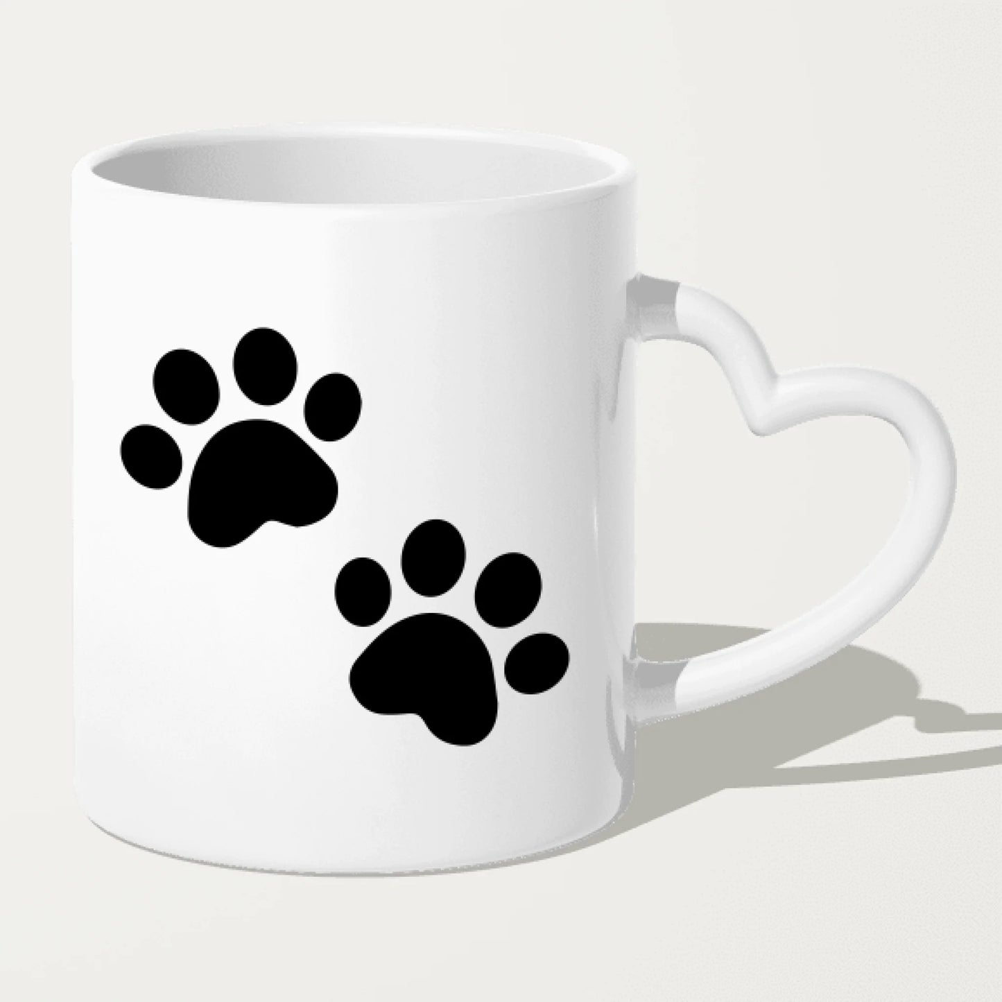 Personalisierte Tasse mit Hund/Katze/Frau (1 Hunde + 1 Katze + 1 Frau) - Weihnachtstasse