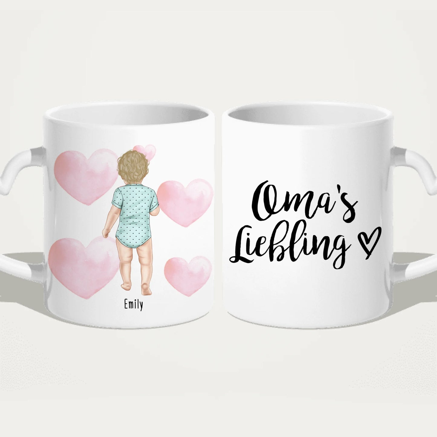 Personalisierte Tasse mit 1 Baby (stehend)