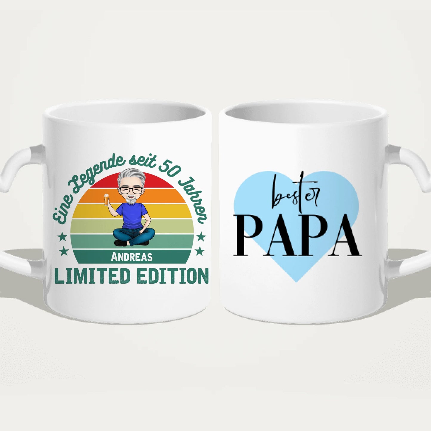 Personalisierte Tasse - Eine Legende seit X Jahren - Opa / Papa Legende