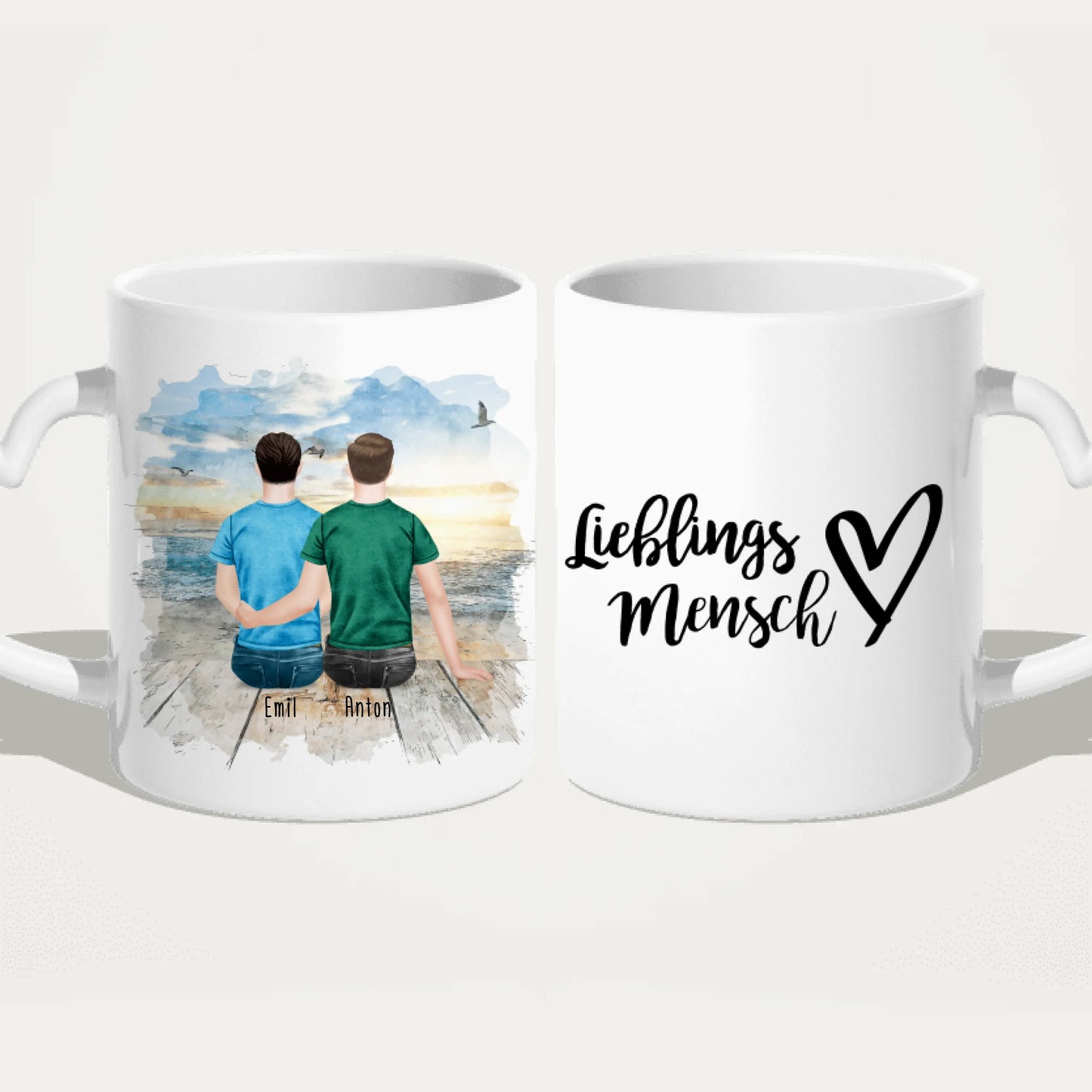 Personalisierte Tasse für schwules Pärchen / Paar - Gleichgeschlechtlich