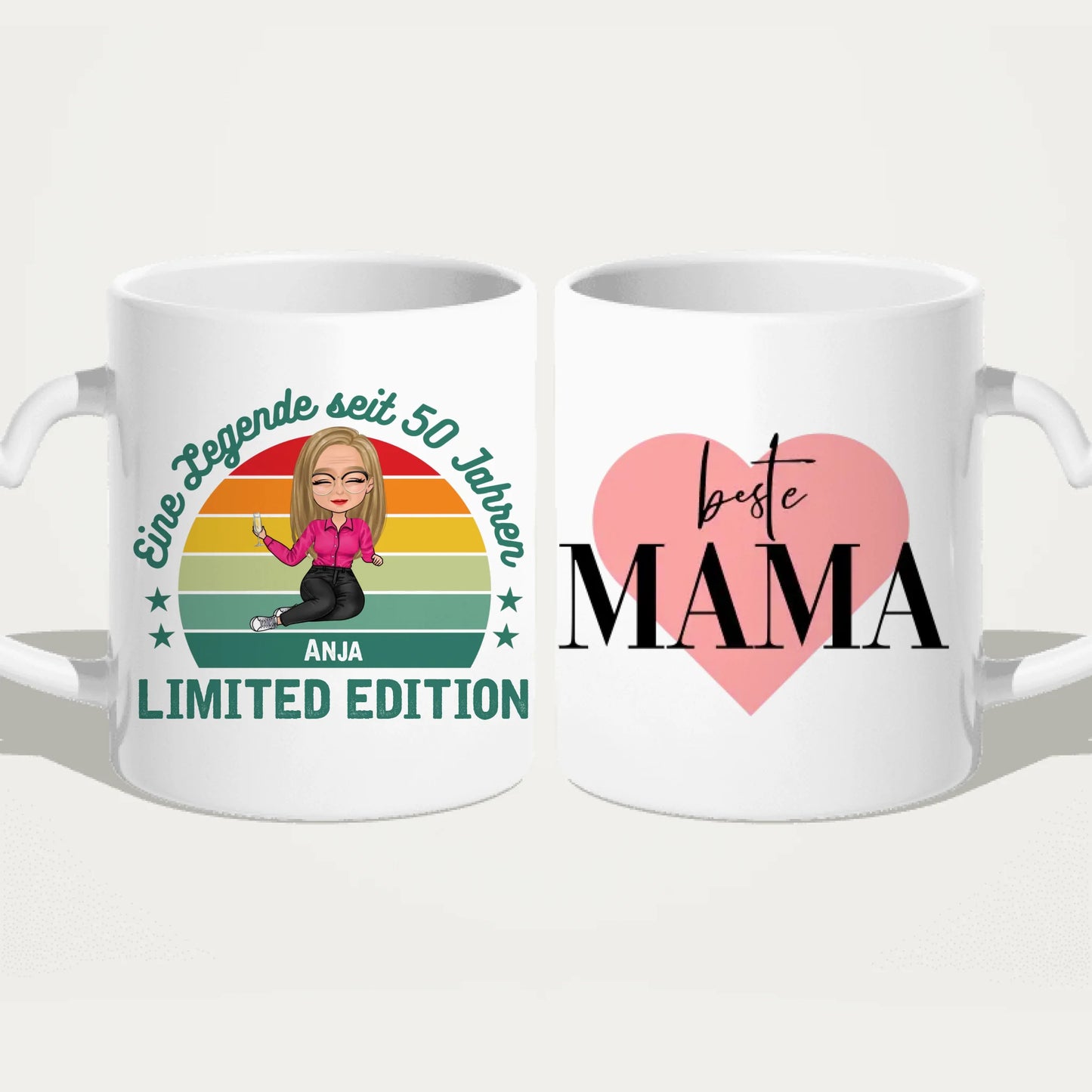 Personalisierte Tasse - Eine Legende seit X Jahren - Oma / Mama Legende