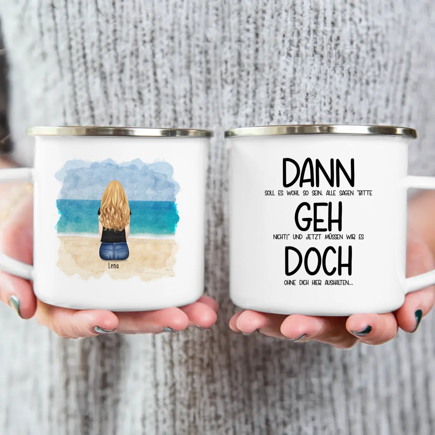 Personalisierte Tasse Kollegen (1 Frau) - Abschiedsgeschenk