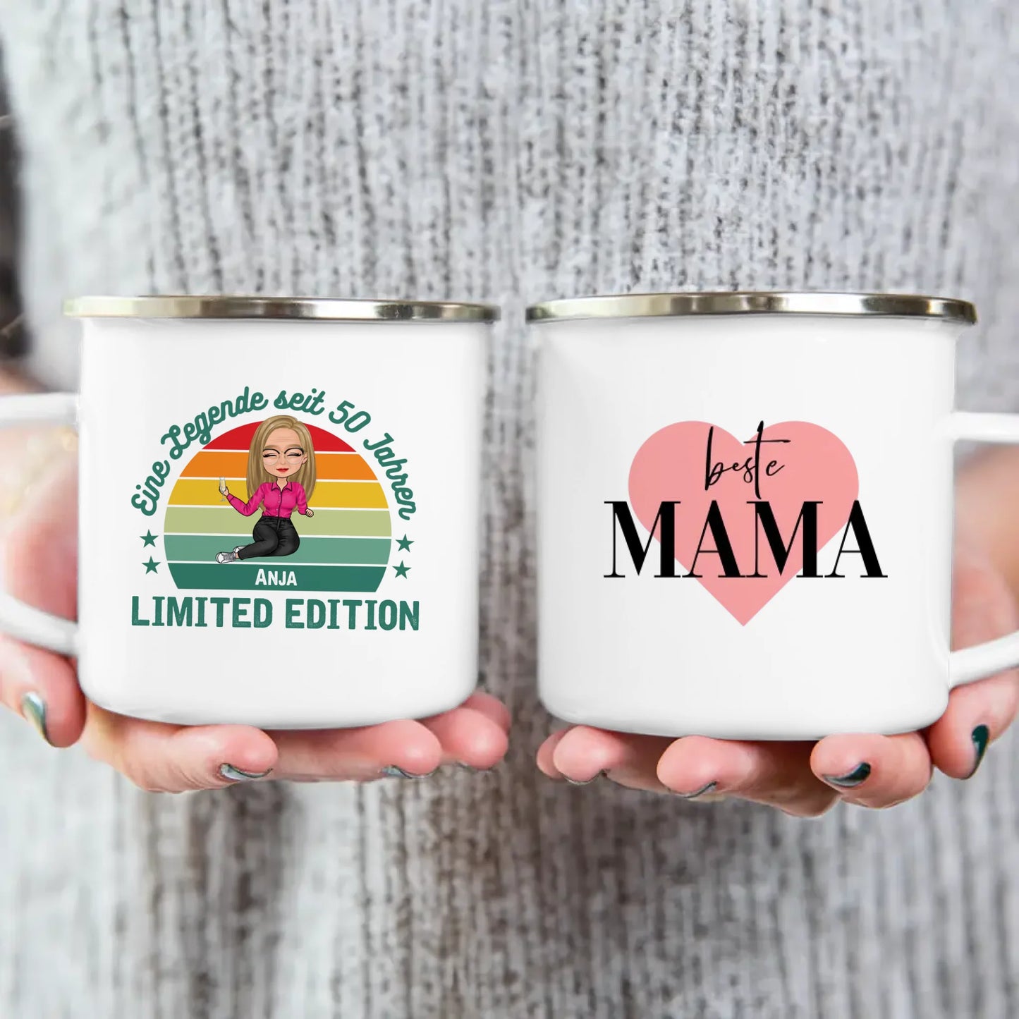 Personalisierte Tasse - Eine Legende seit X Jahren - Oma / Mama Legende