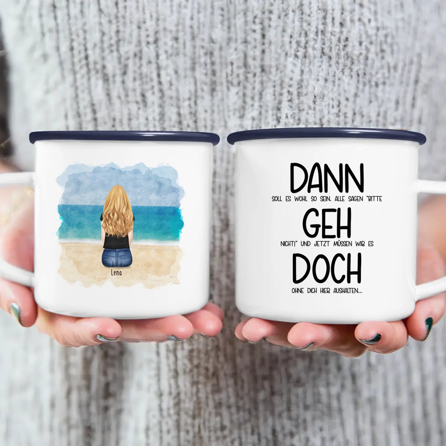 Personalisierte Tasse Kollegen (1 Frau) - Abschiedsgeschenk