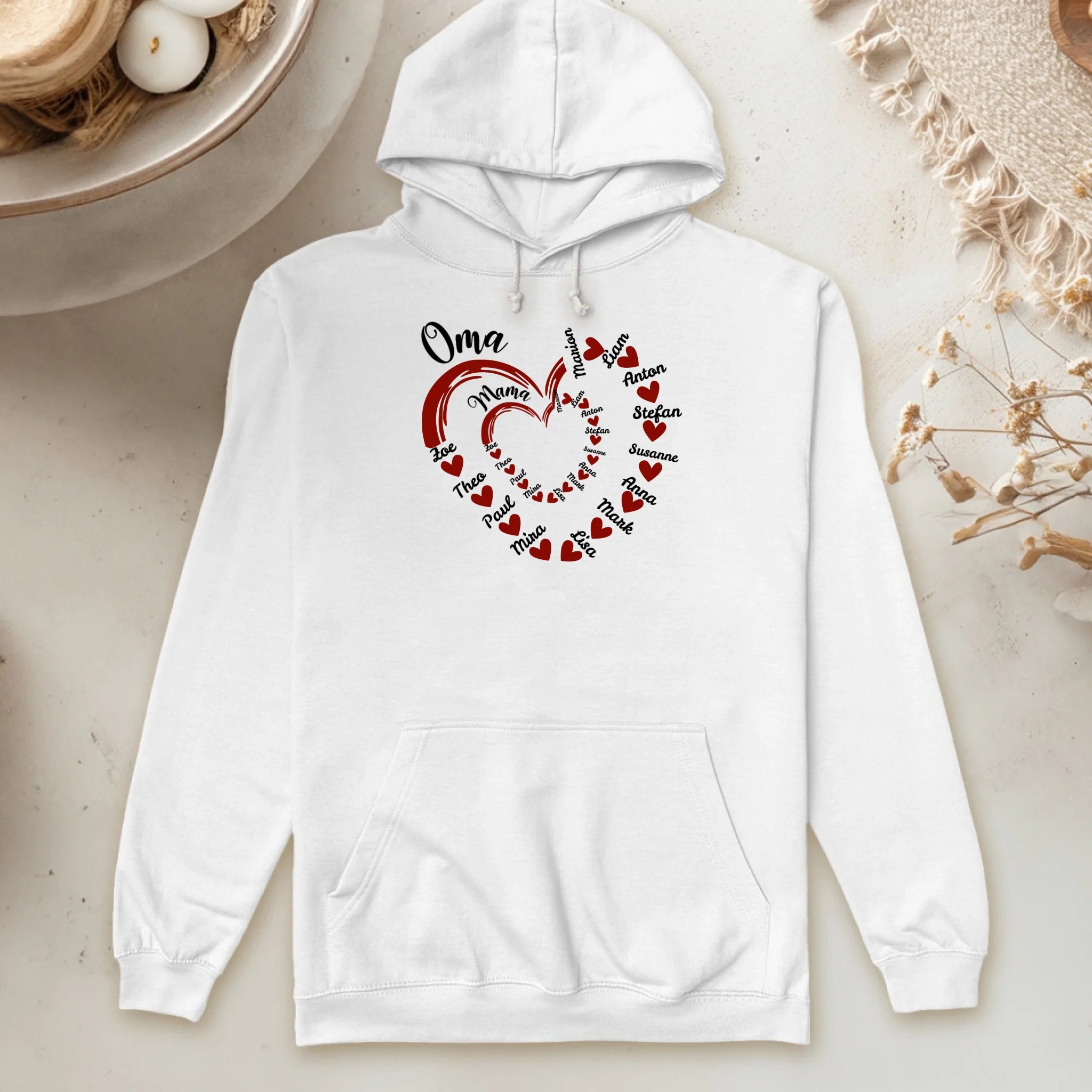 Personalisierter Hoodie - Mama's und Oma's Kinder/Enkel