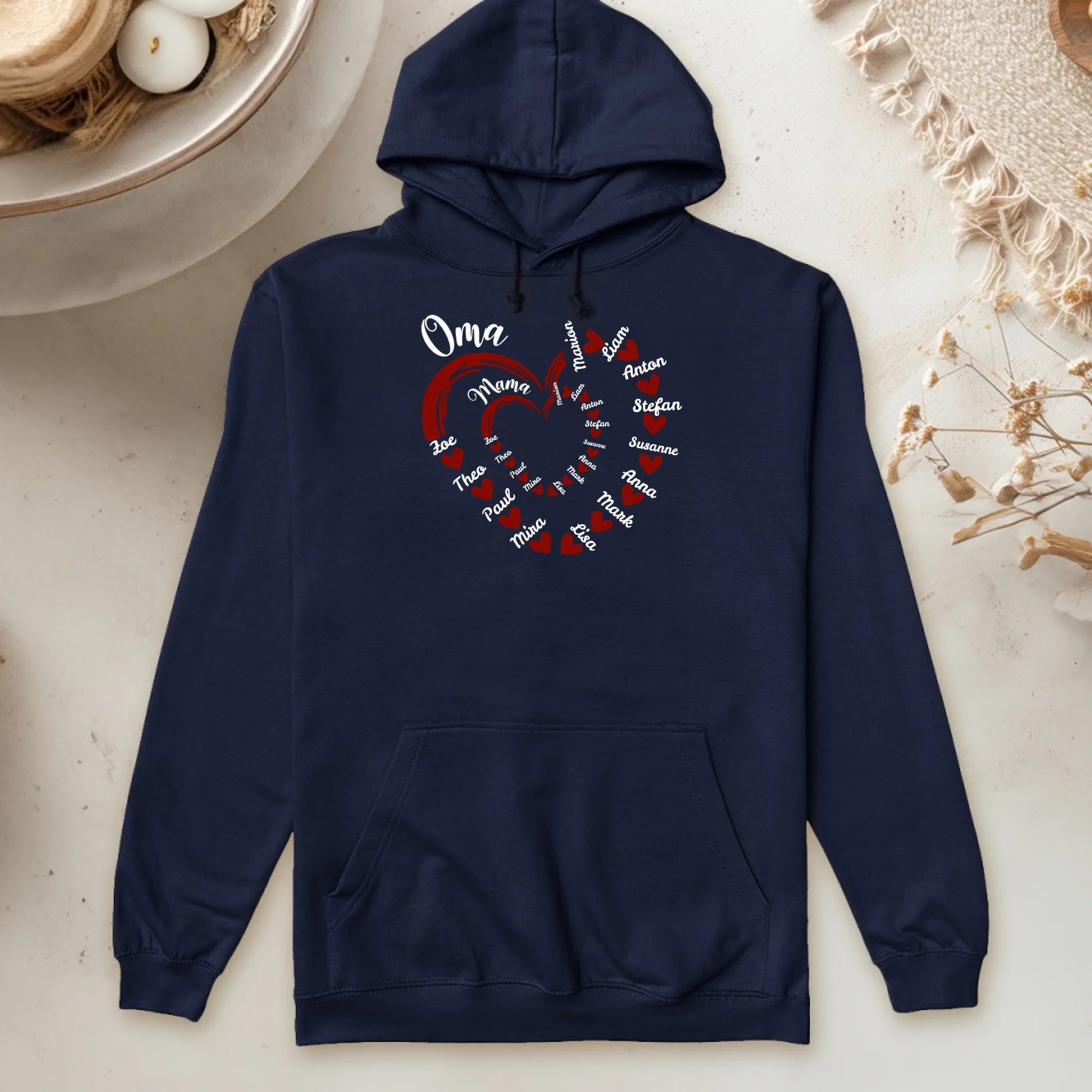 Personalisierter Hoodie - Mama's und Oma's Kinder/Enkel