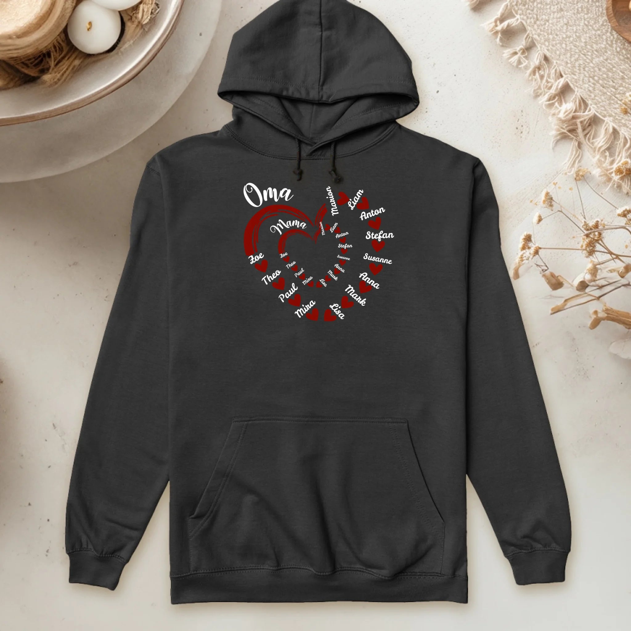 Personalisierter Hoodie - Mama's und Oma's Kinder/Enkel