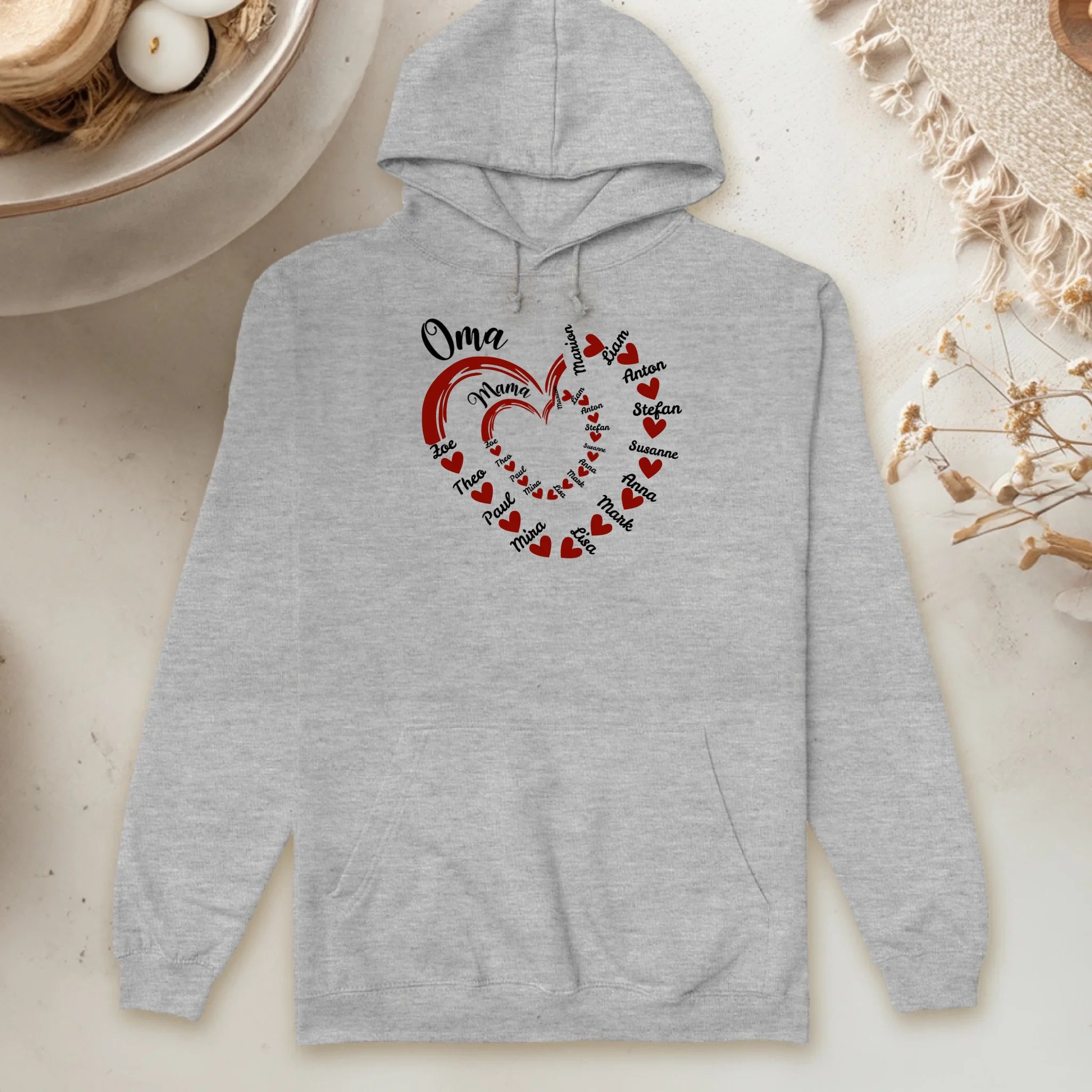 Personalisierter Hoodie - Mama's und Oma's Kinder/Enkel