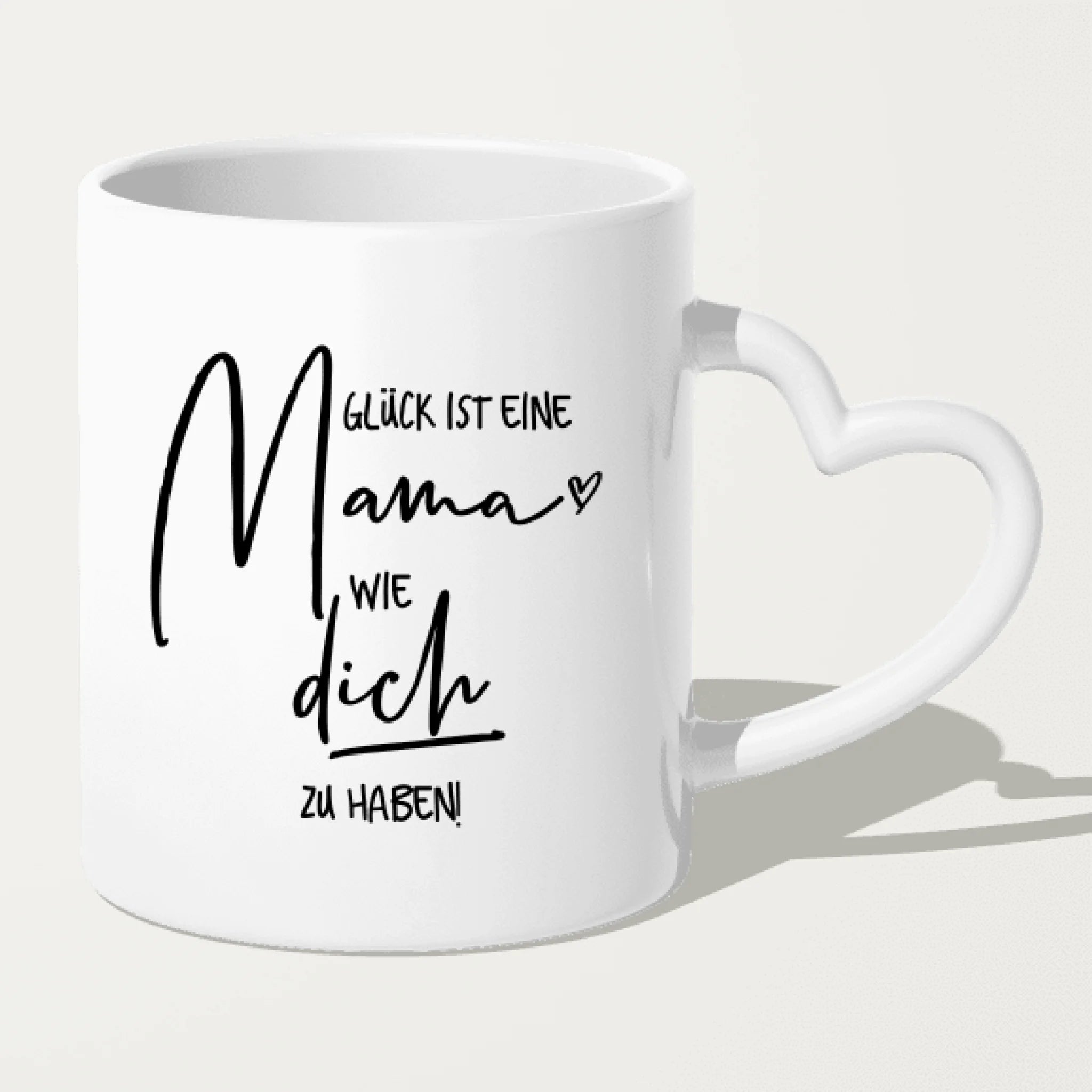 Personalisierte Tasse - Mutter/Mama + 1 Tochter + 1 Sohn (stehend)